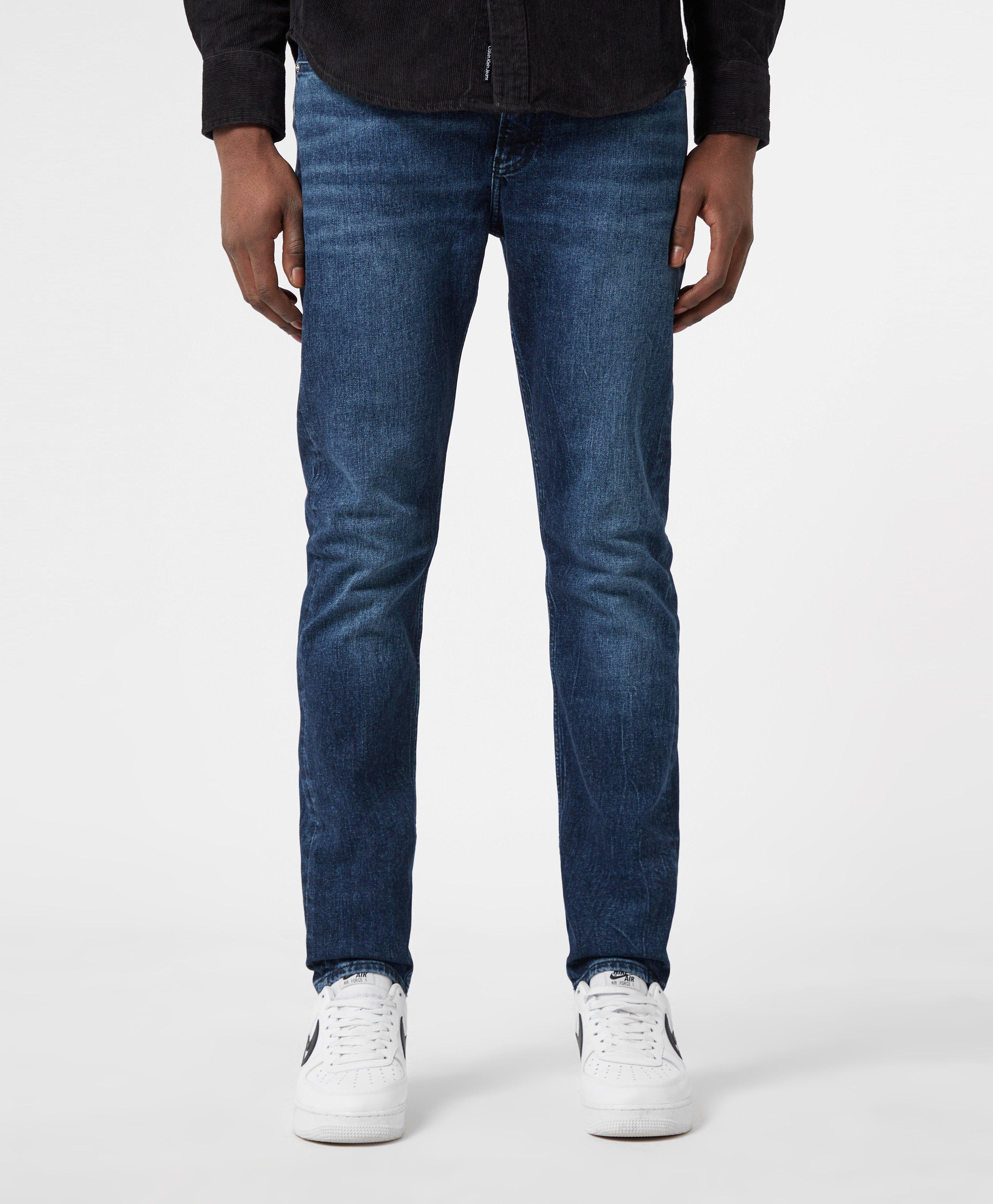 Calvin Klein Slim Fit Tapered Jeans in Blue for Men | Lyst