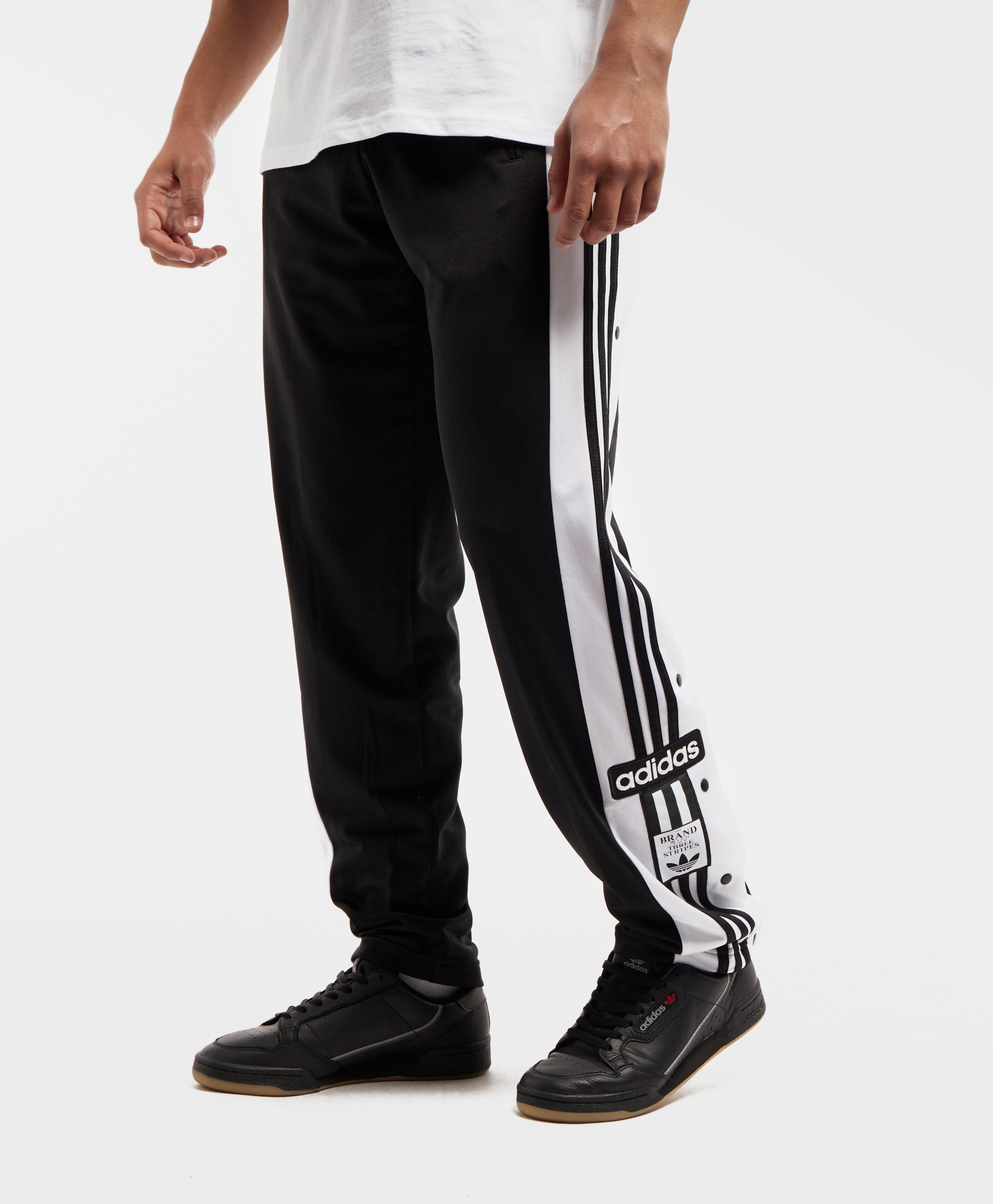 adidas Originals Synthetic Adi Snap Button Track Pants in Black for Men -  Lyst