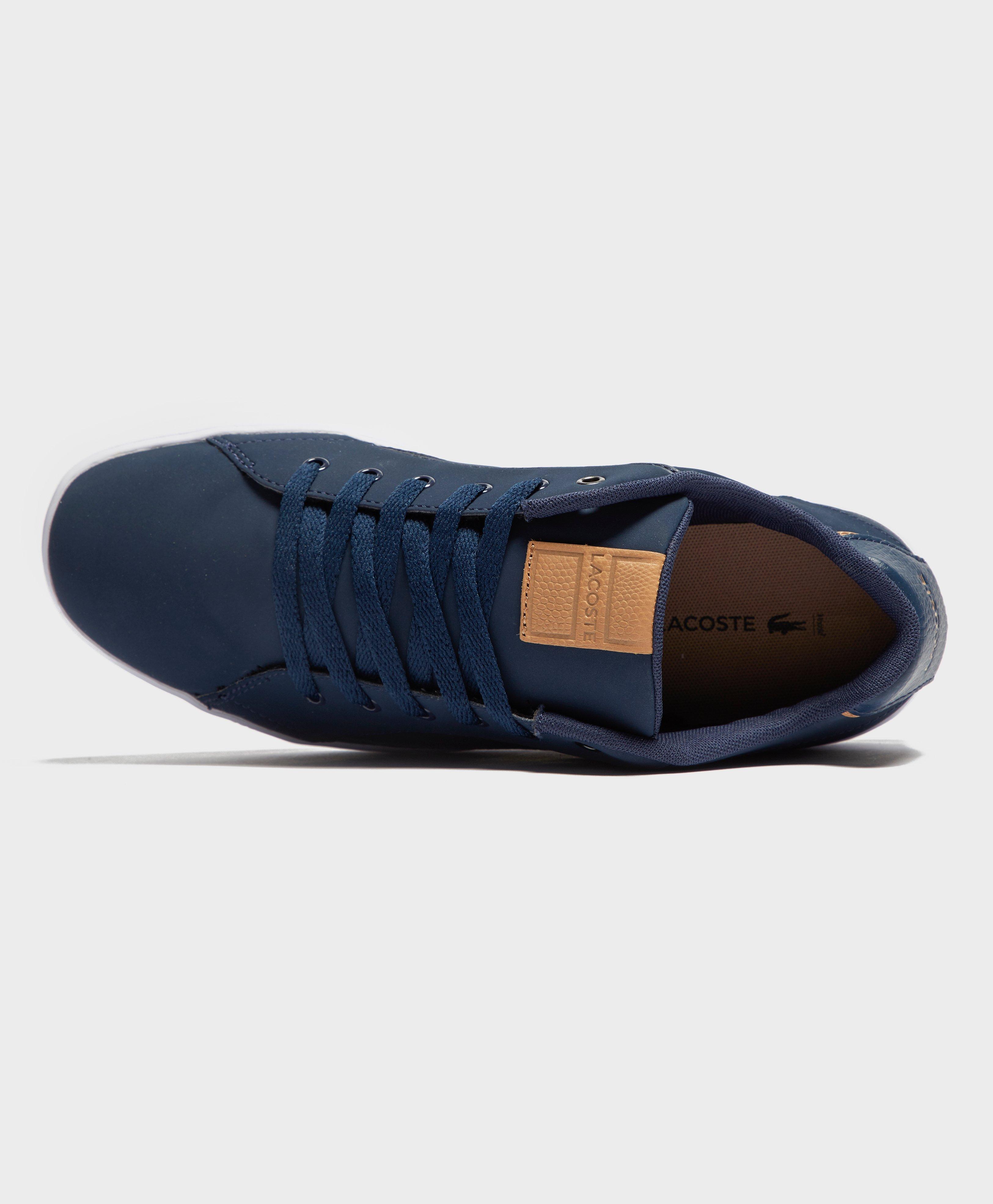 Lacoste Leather Deviation Ii in Blue for Men | Lyst