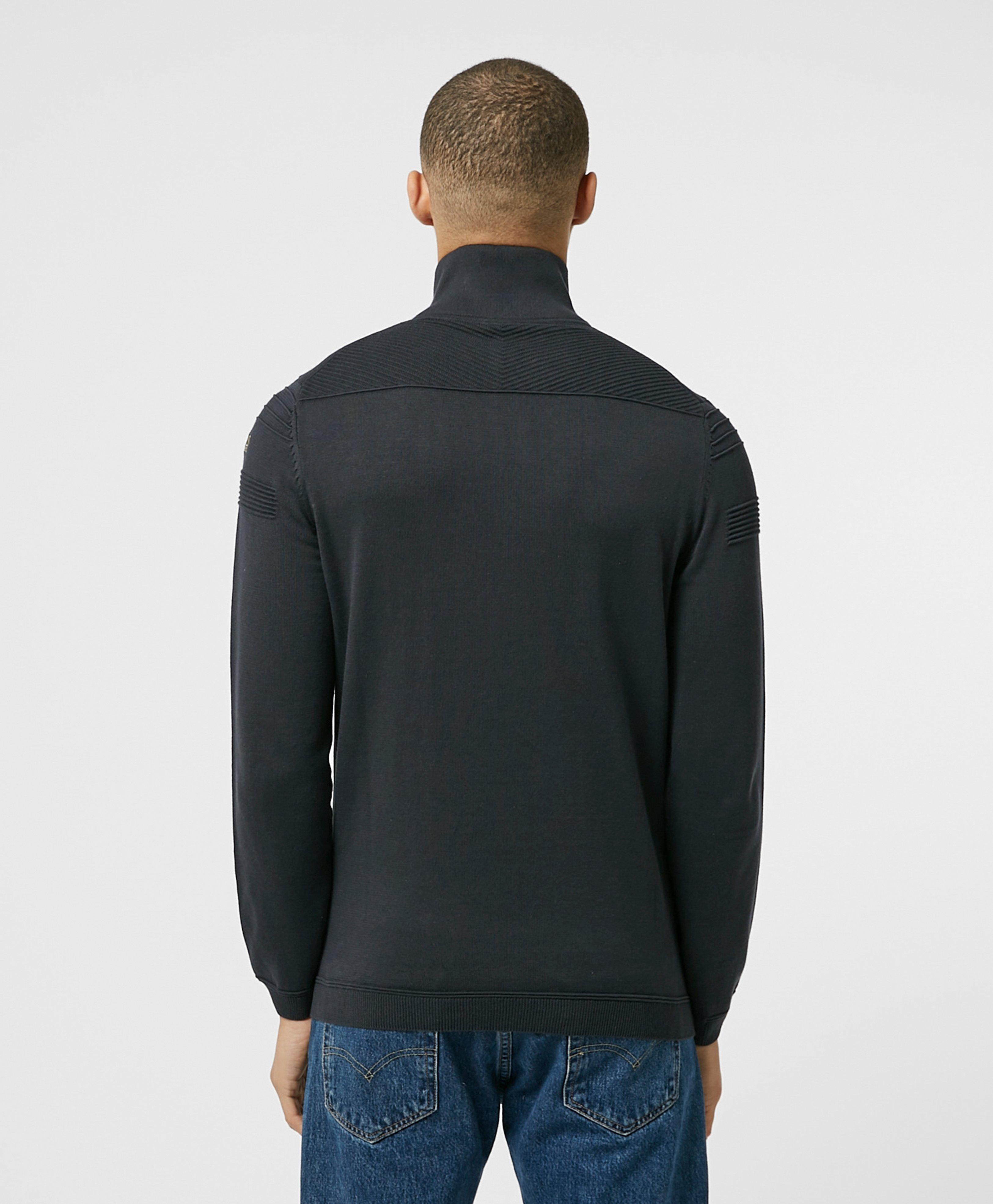 boss half zip sweater