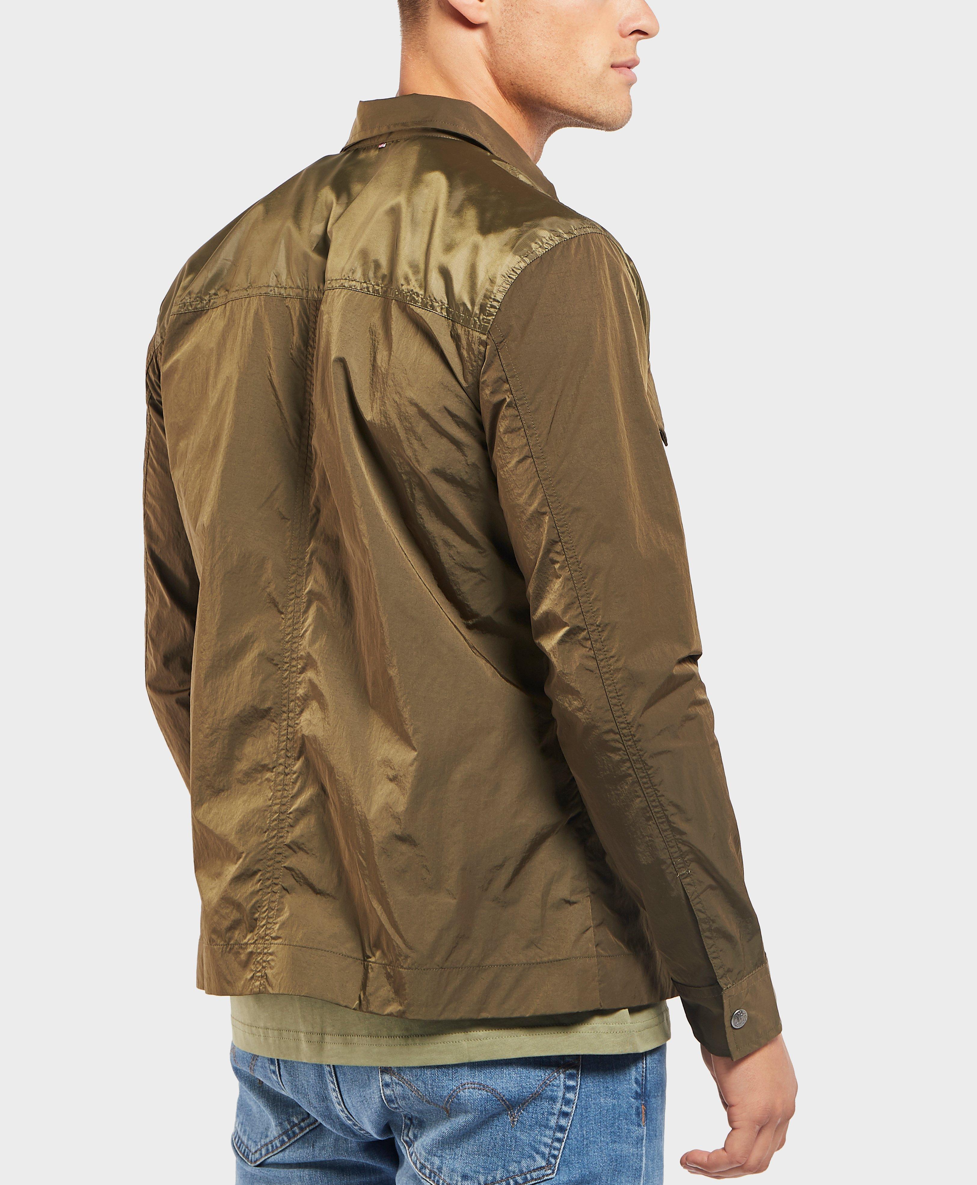 pretty green zip up overshirt