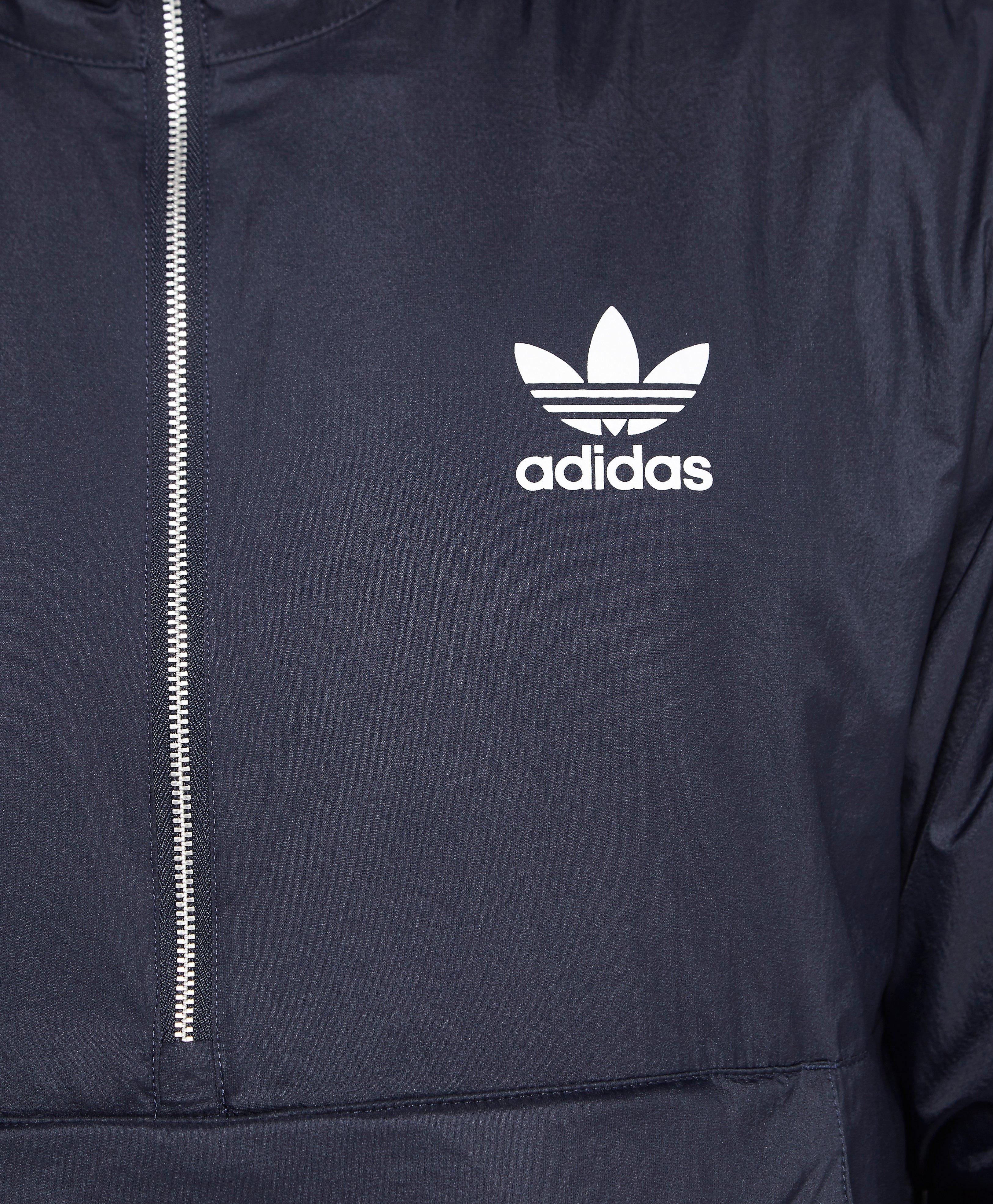 adidas originals london half zip lightweight overhead jacket