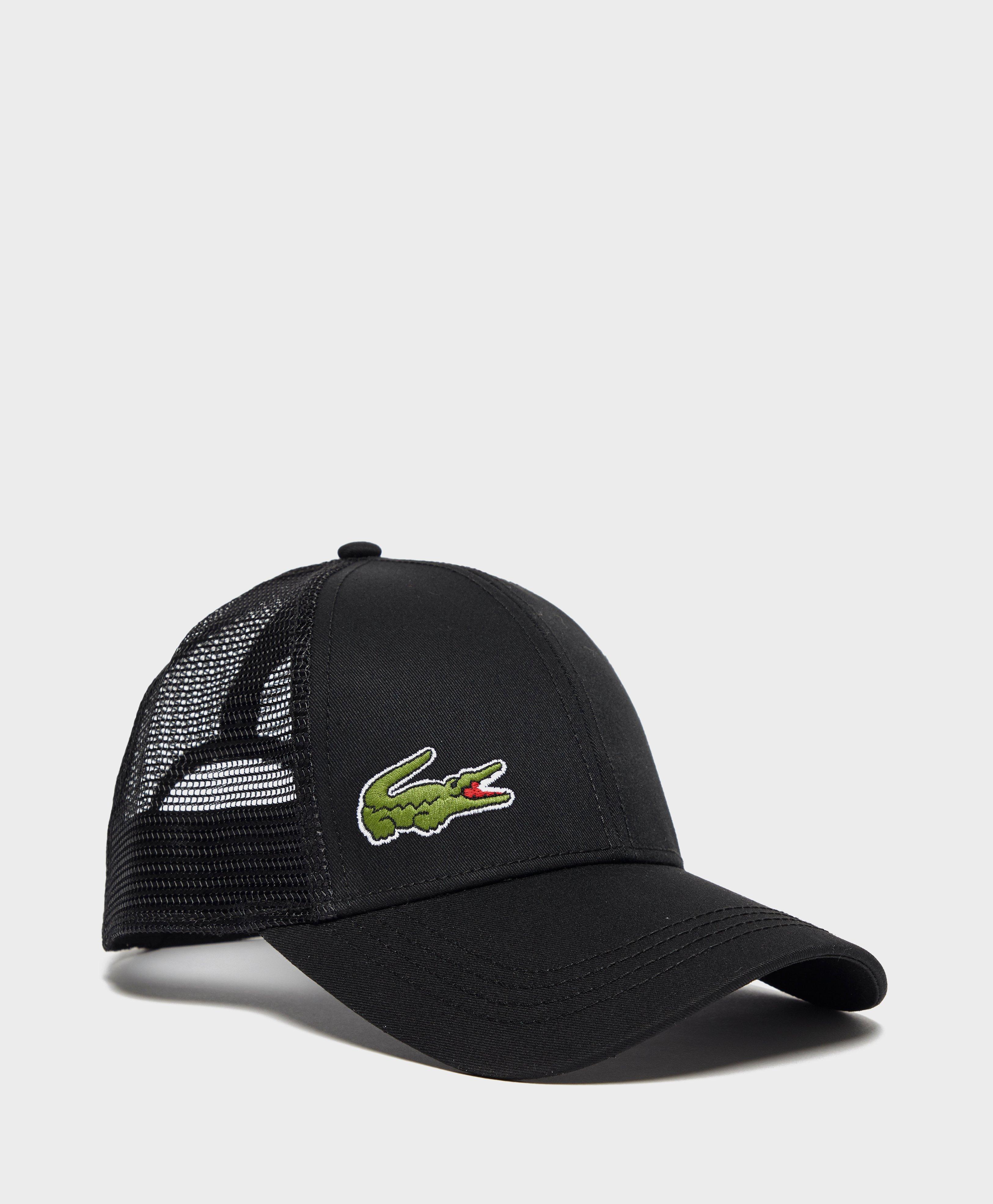Lacoste Canvas Sport Gabardine And Mesh Tennis Cap in Black for Men Lyst