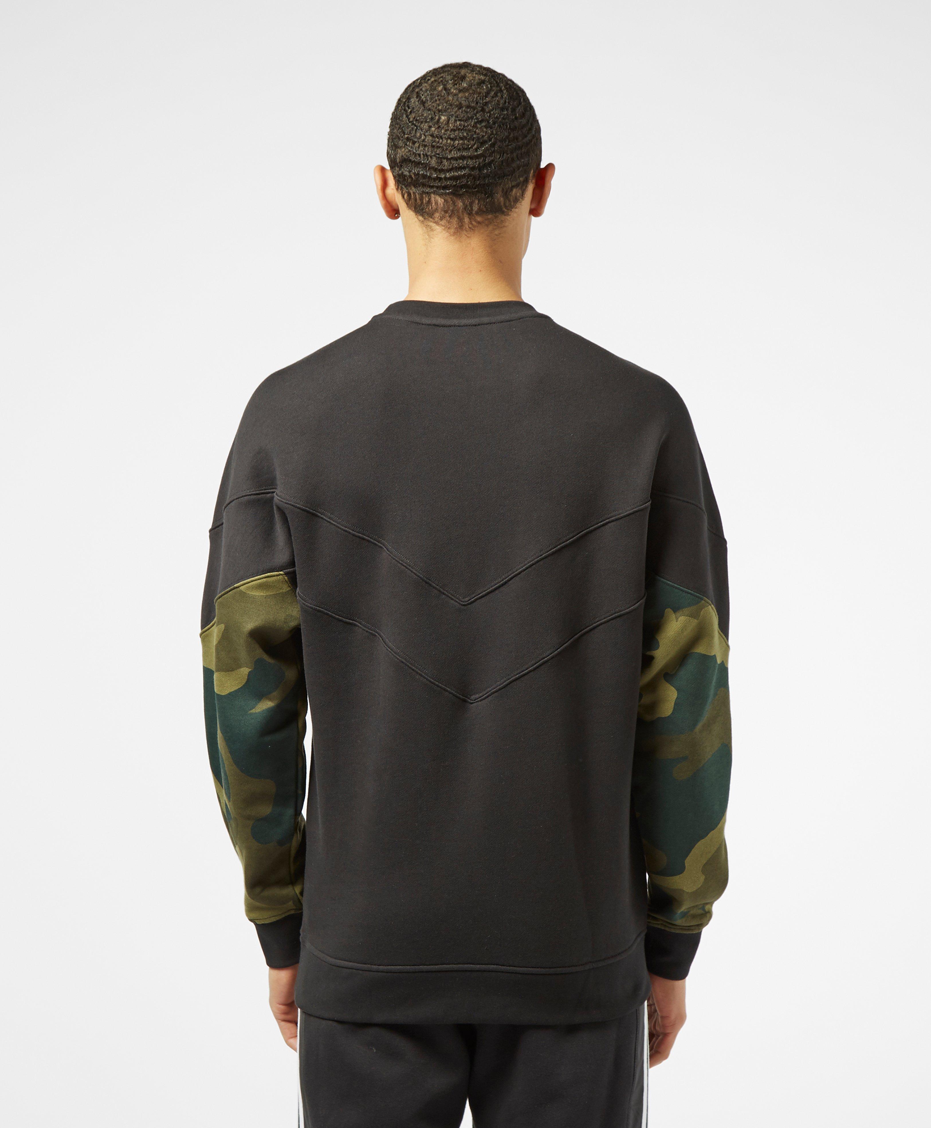 camo trefoil crew sweatshirt