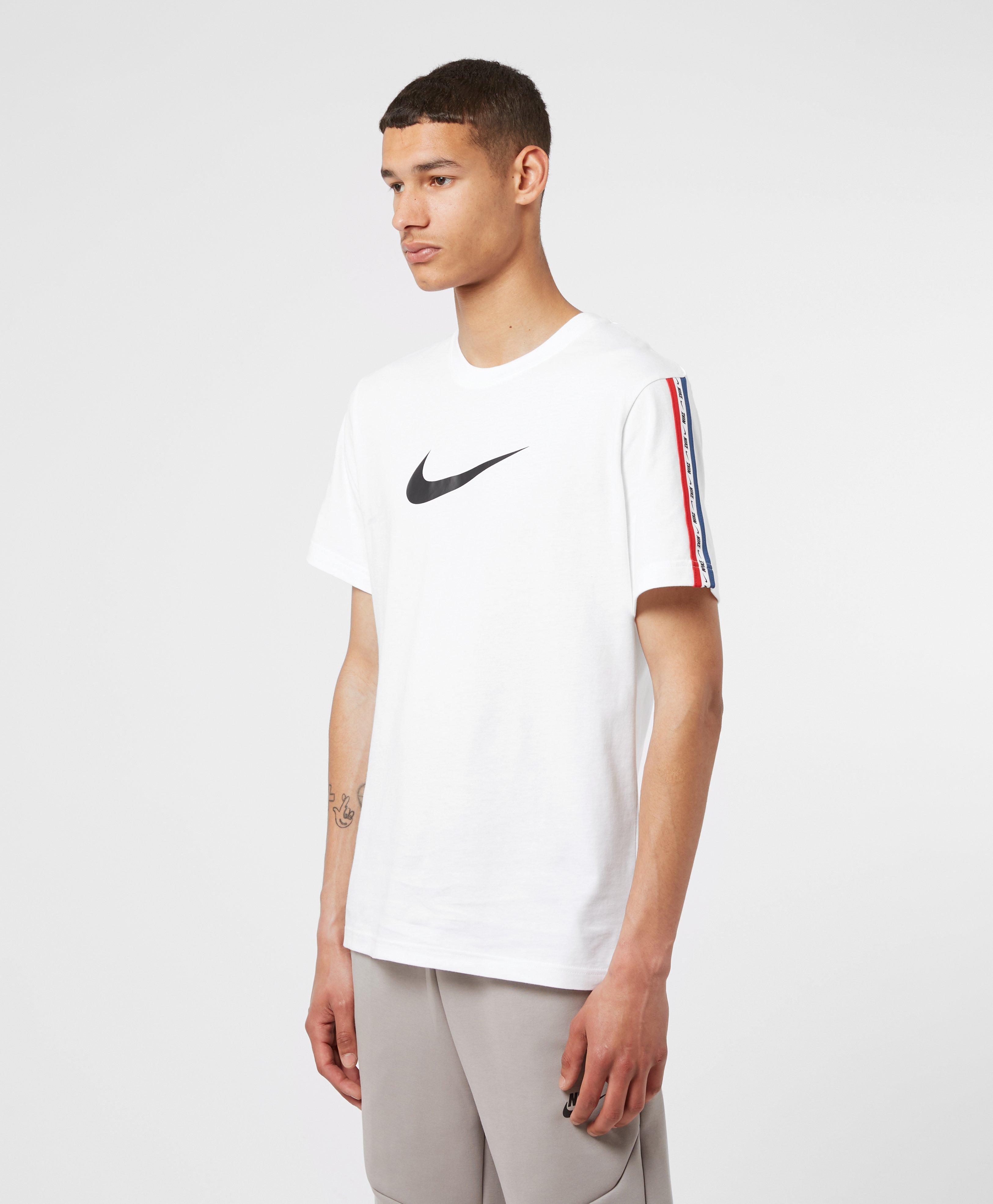 Nike Cotton Tape T-shirt in White for Men | Lyst Australia