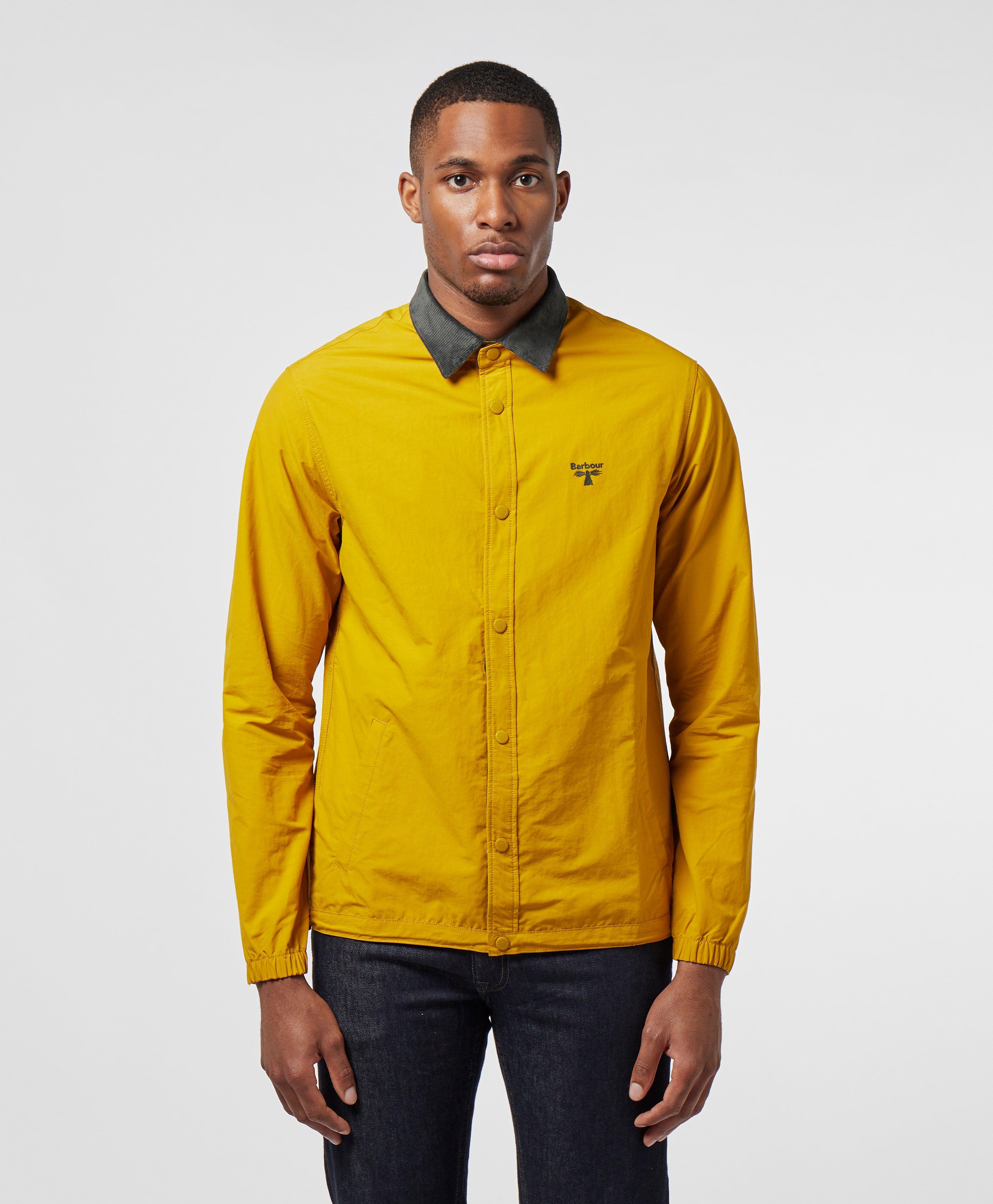 Barbour Healey Overshirt in Yellow for Men - Lyst
