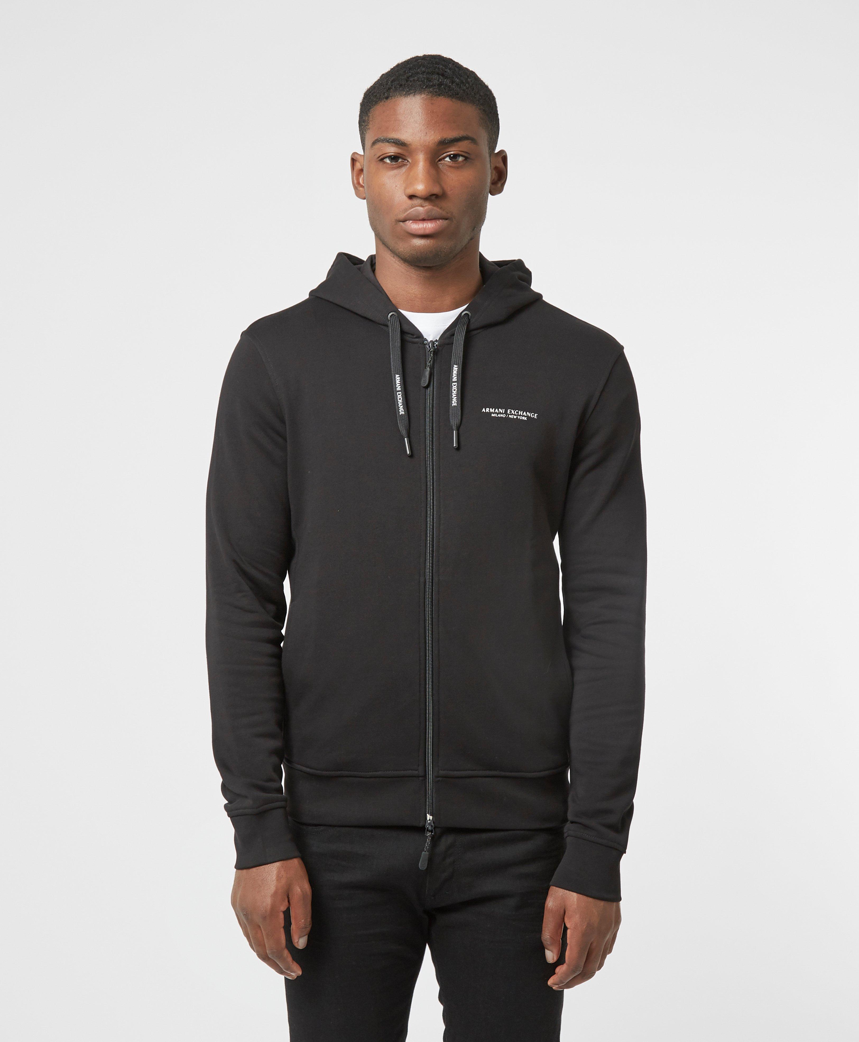 armani exchange zip hoodie
