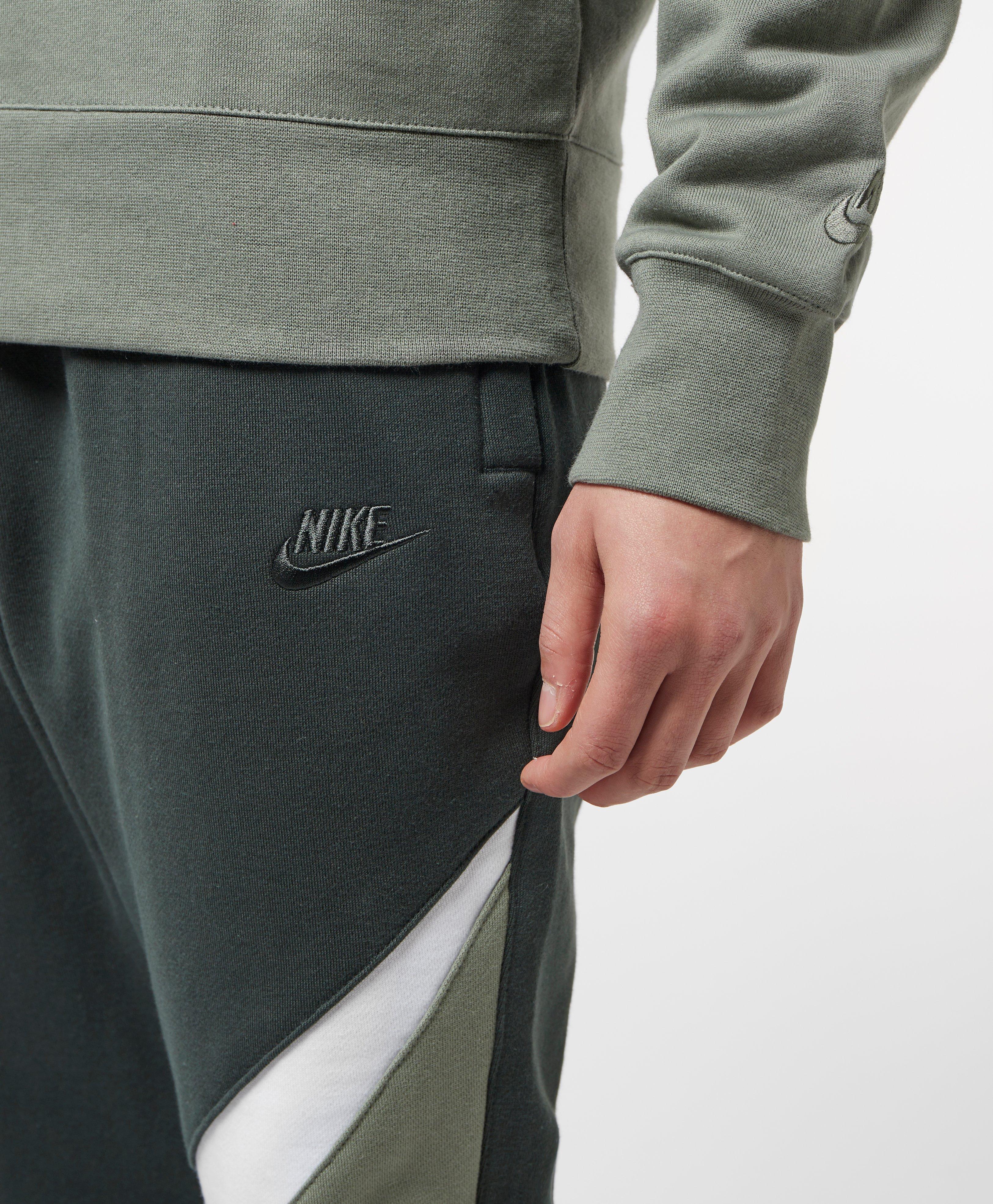 nike swoosh colour block fleece pants