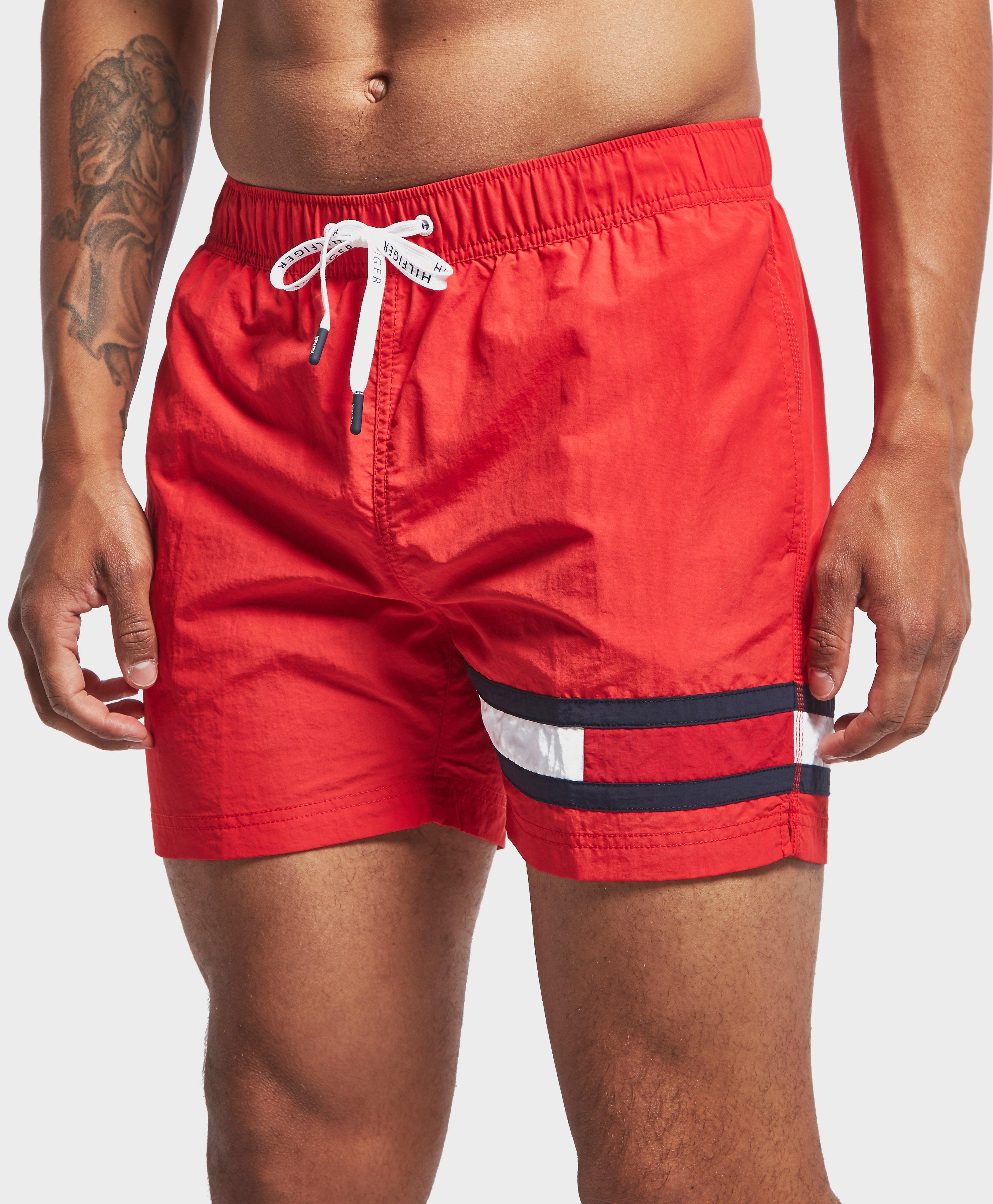 men's slim leg swim shorts