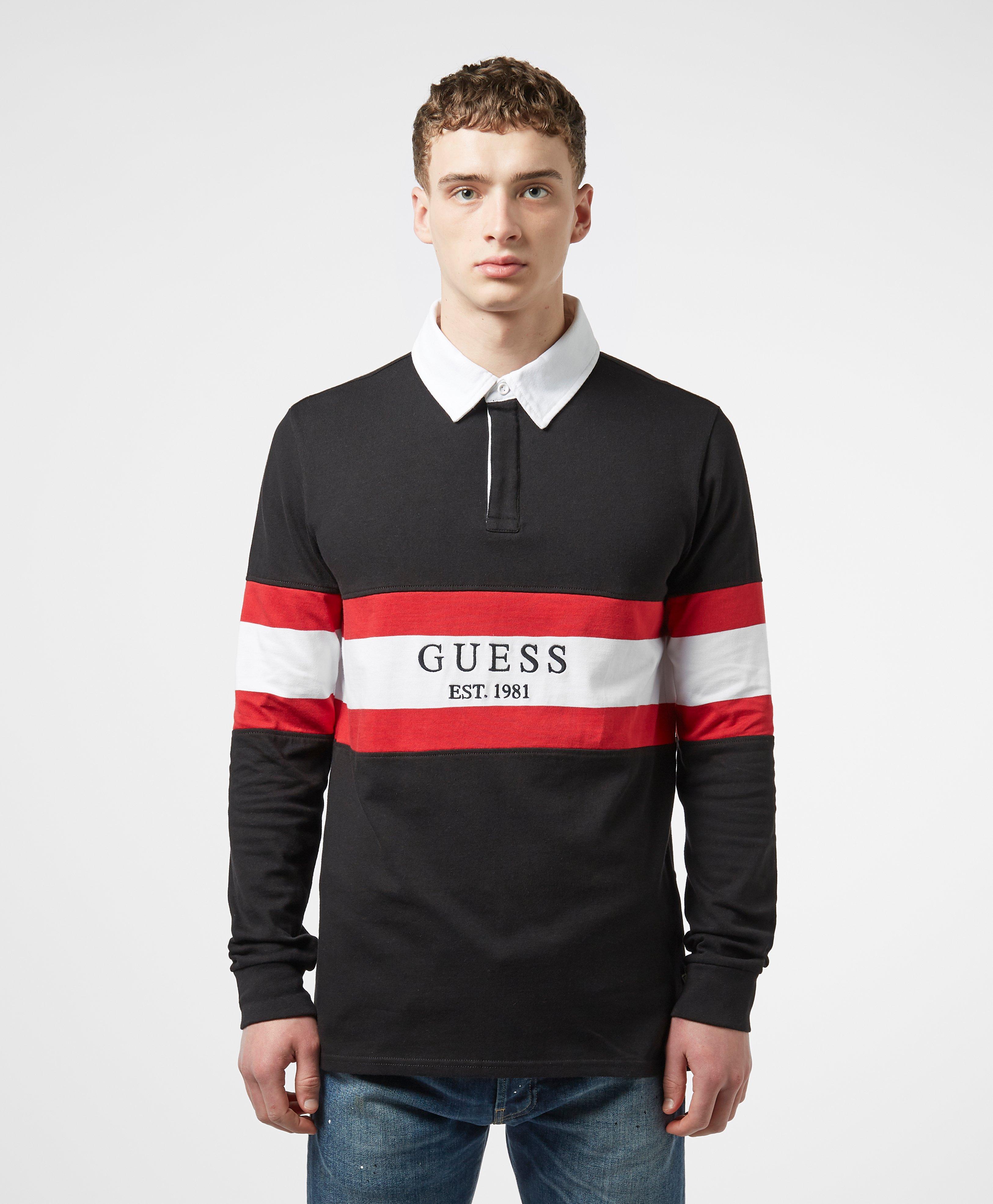 guess jeans rugby shirt