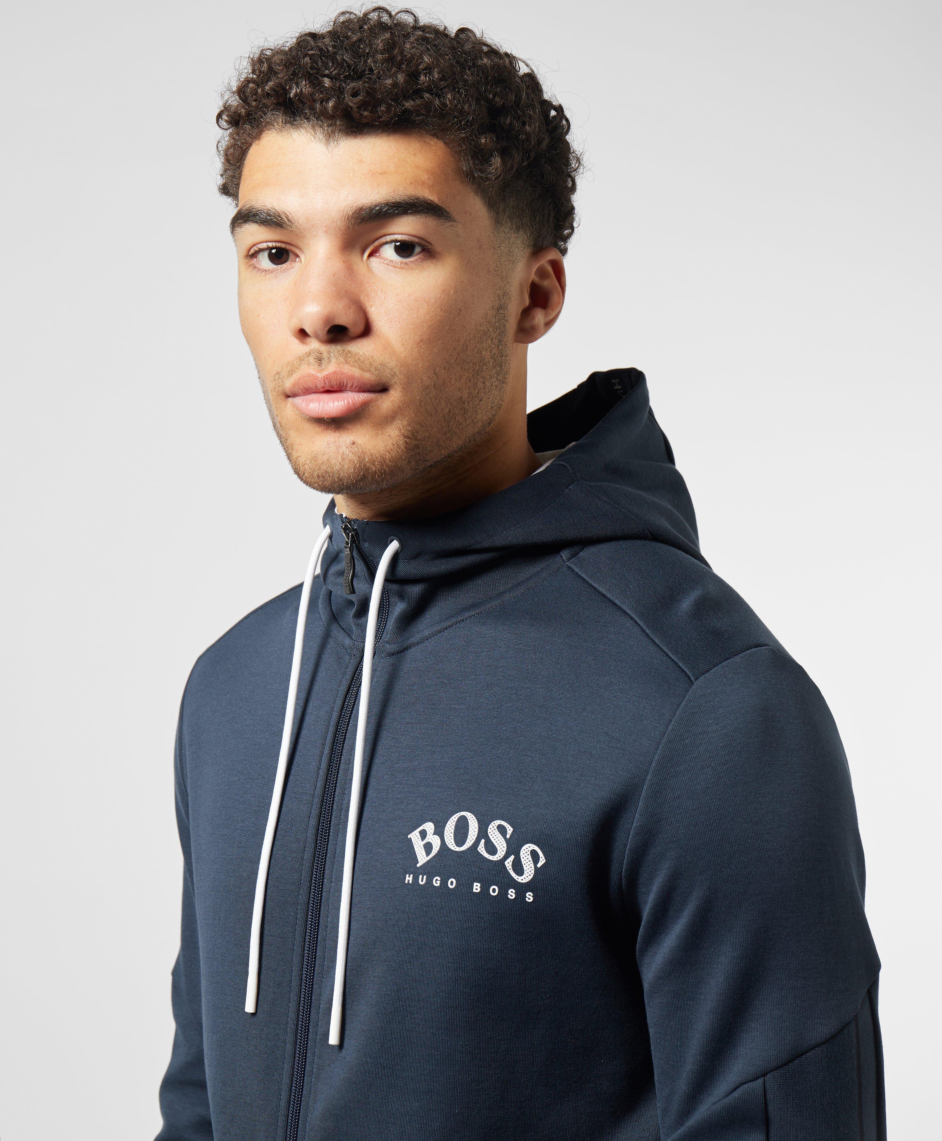 BOSS by HUGO BOSS Saggy Full Zip Hoodie in Blue for Men | Lyst UK