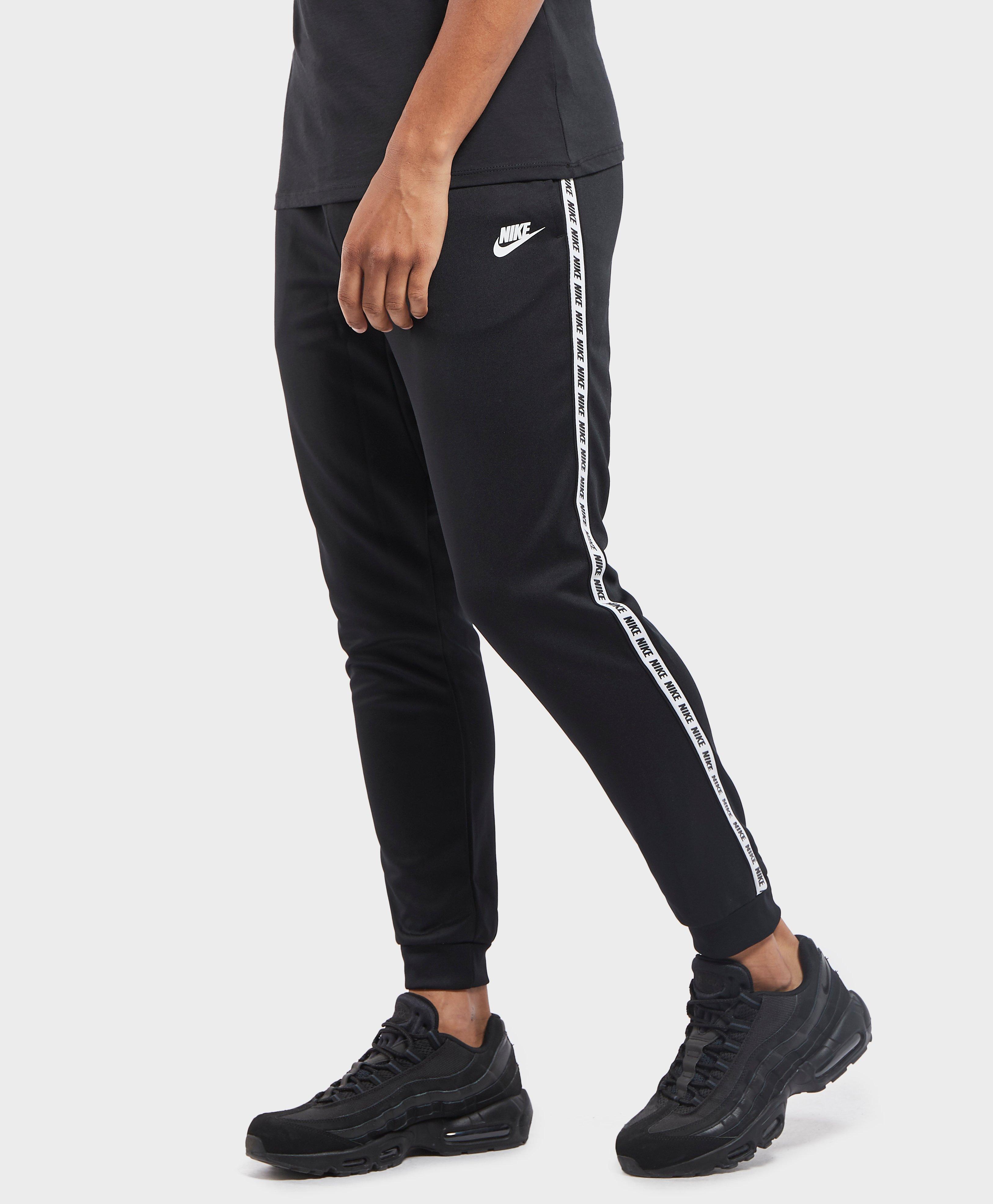 Nike Synthetic Gel Tape Cuffed Track Pants in Black/White (Black) for ...