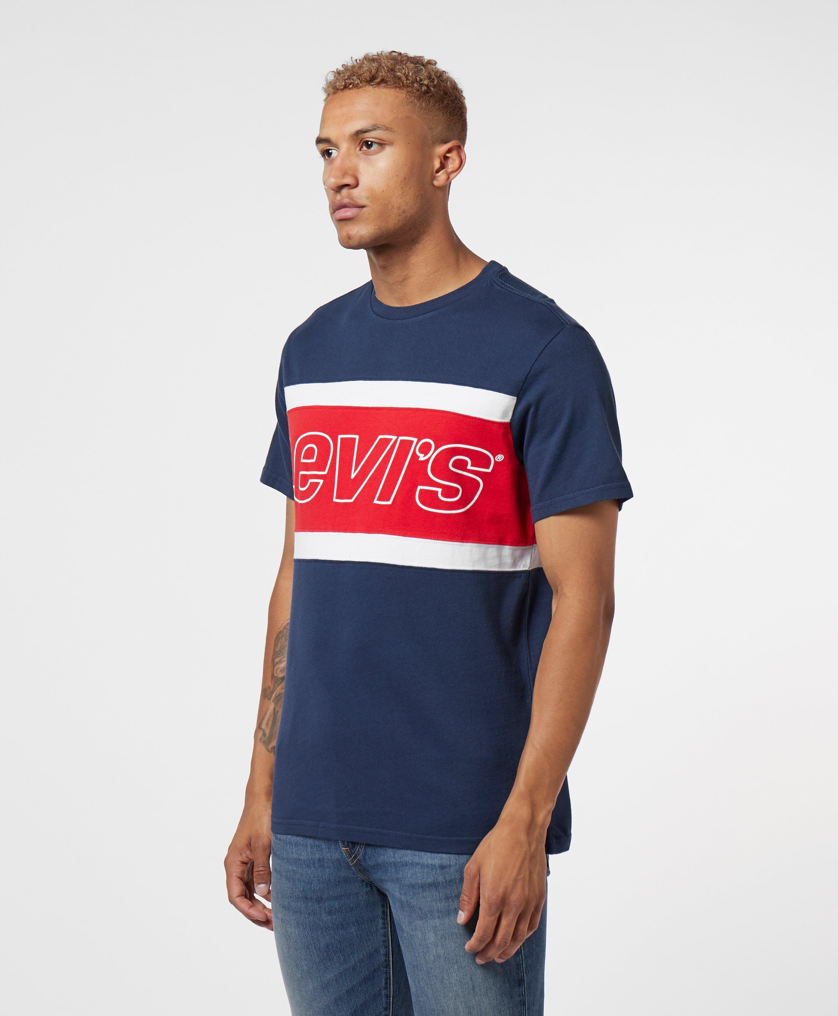 levis color block tee