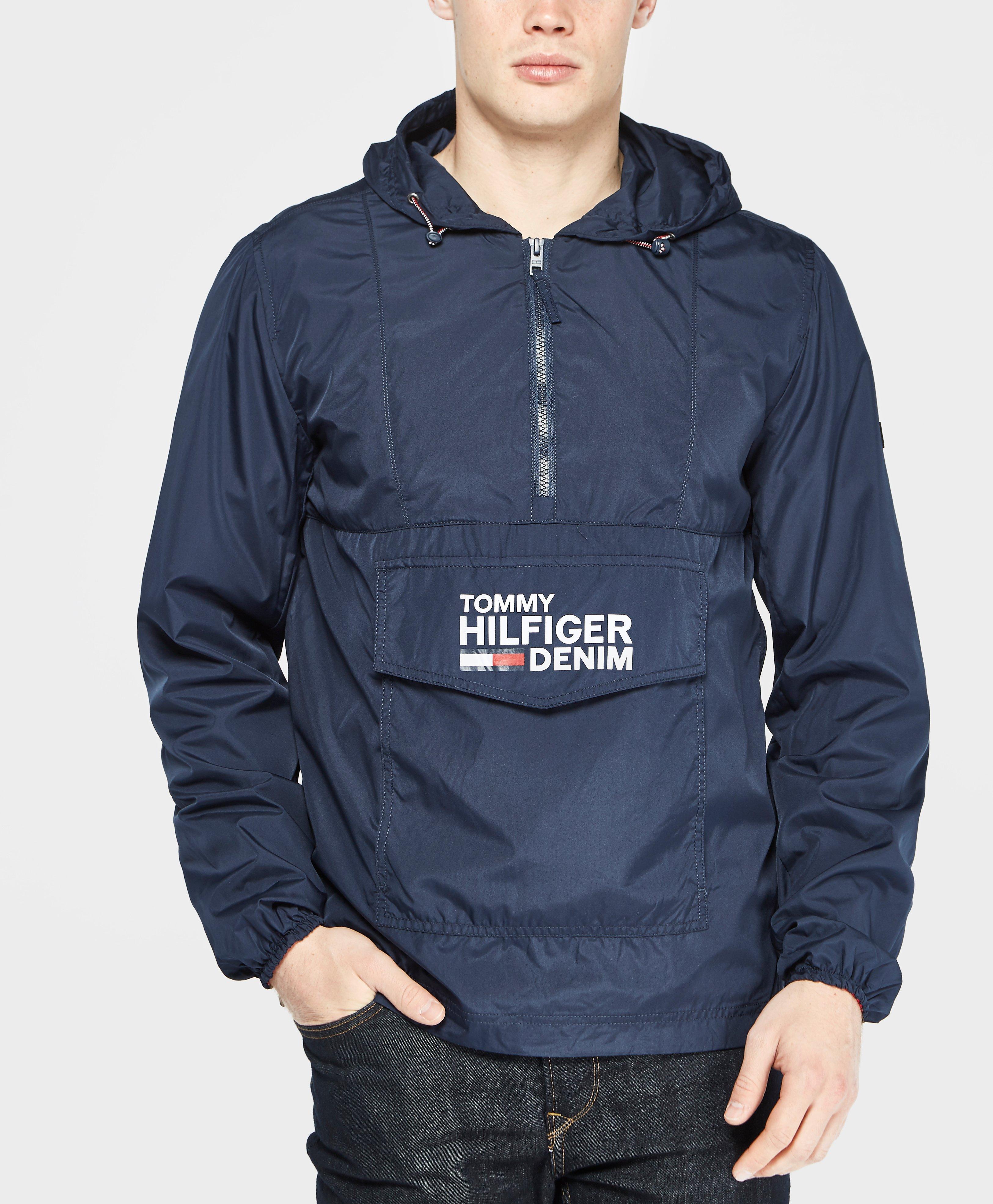 tommy jeans overhead hooded anorak jacket