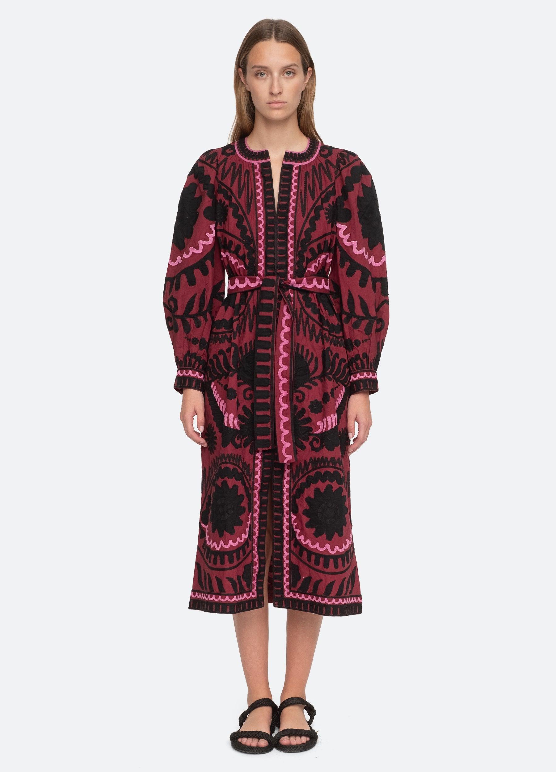 Sea Charlough Caftan in Red | Lyst