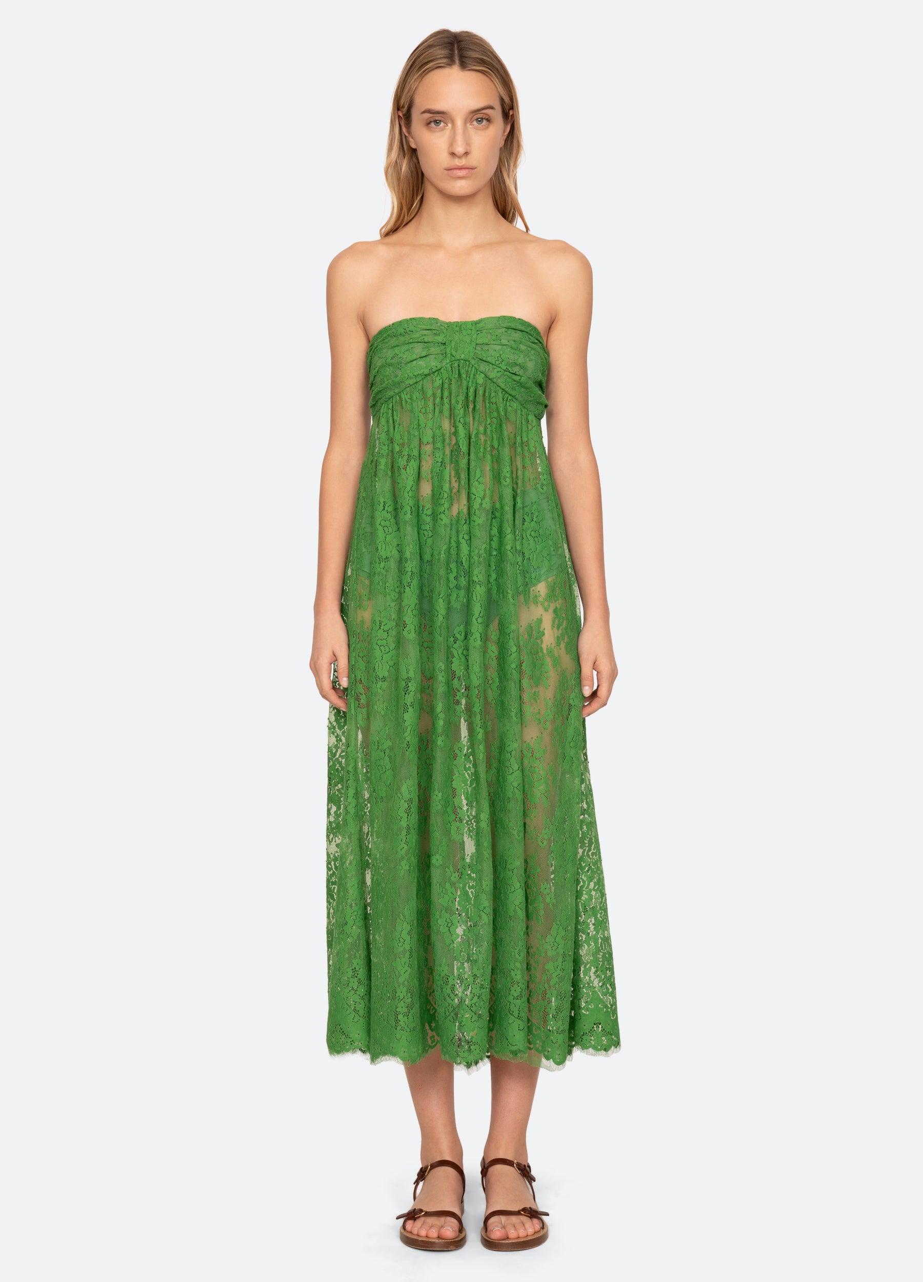 Sea Carmella Lace Dress in Green | Lyst