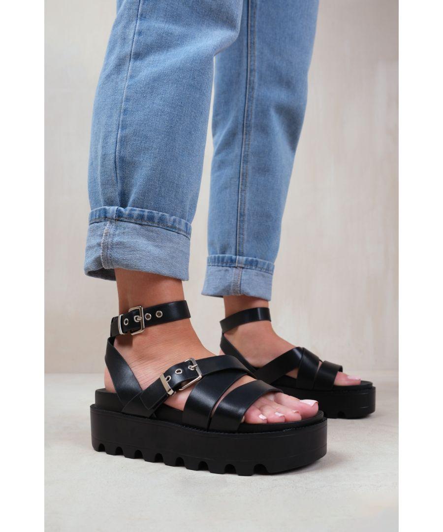 Buckle platform sandals new arrivals