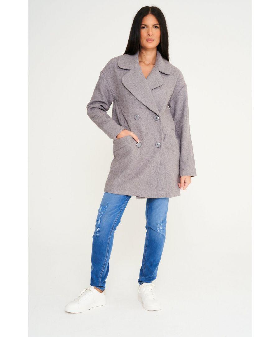 Wool shop reefer jacket