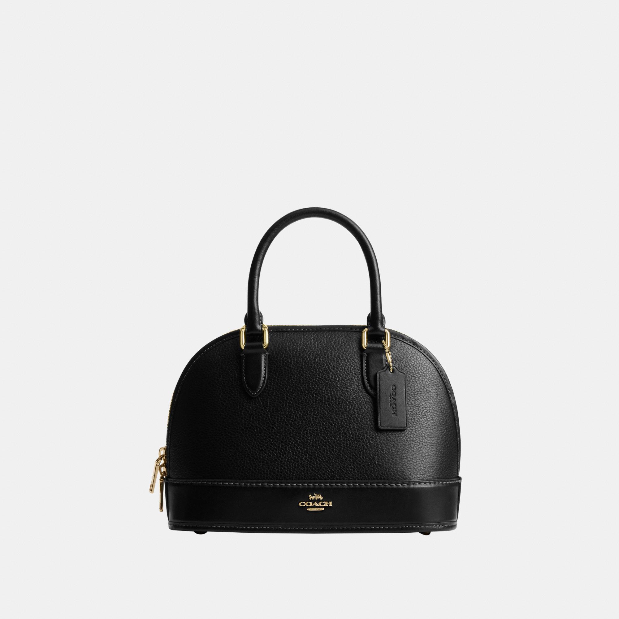 バッグ Coach Satchel Handbag Black Crossgrain COACH Sabrina Satchel in Black | Lyst UK
