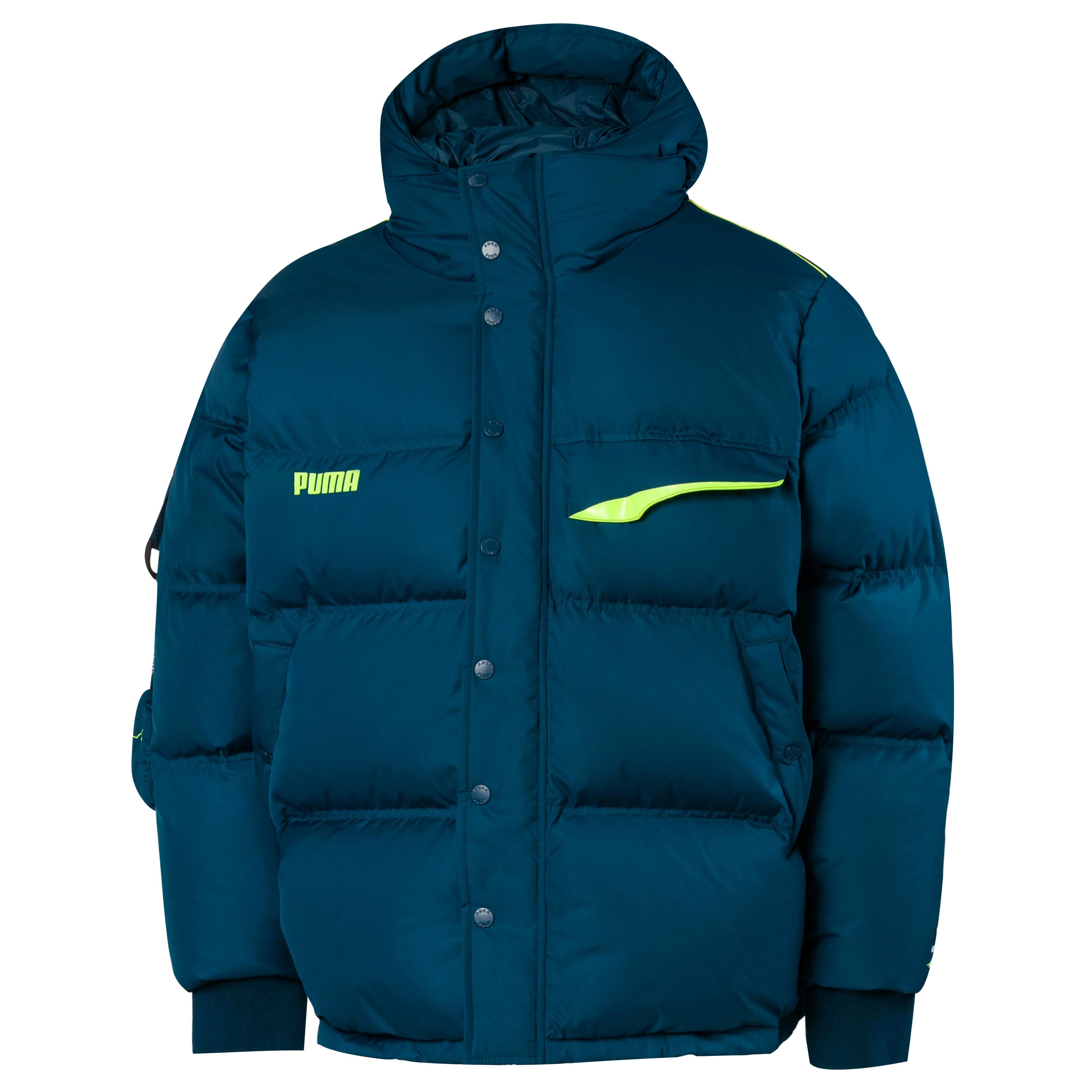 PUMA X Ader Error Down Puffer Jacket Hooded Coat in Blue for Men Lyst UK