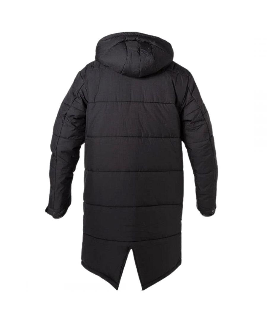 Fred Perry Hooded Quilted Parka Jacket in Blue for Men Lyst UK
