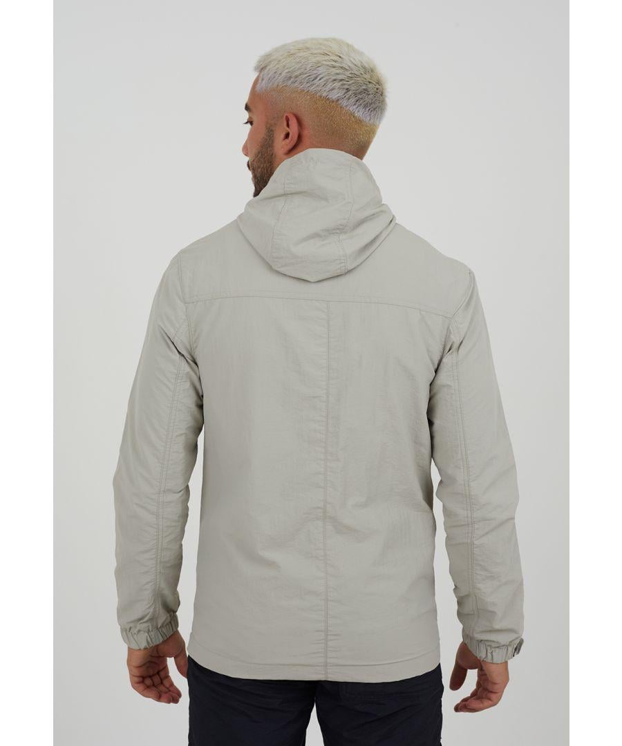 Brave Soul Castle Lightweight Hooded Jacket Polyamide in Grey for Men Lyst UK