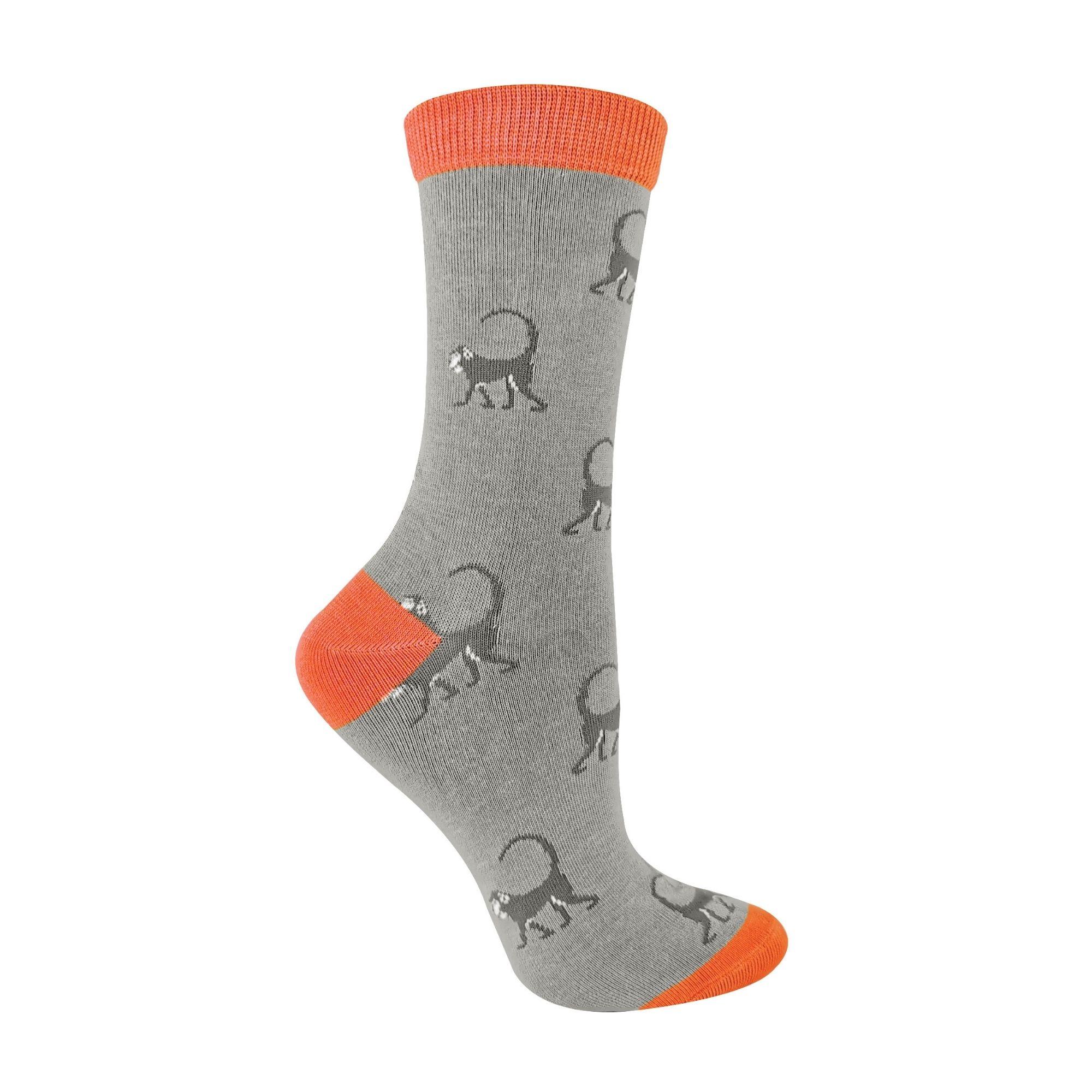 Miss Sparrow Damen Socken - Violinschlüssel & Musiknoten Design, Marineblau, Einheitsgröße, Baumwolle Mix