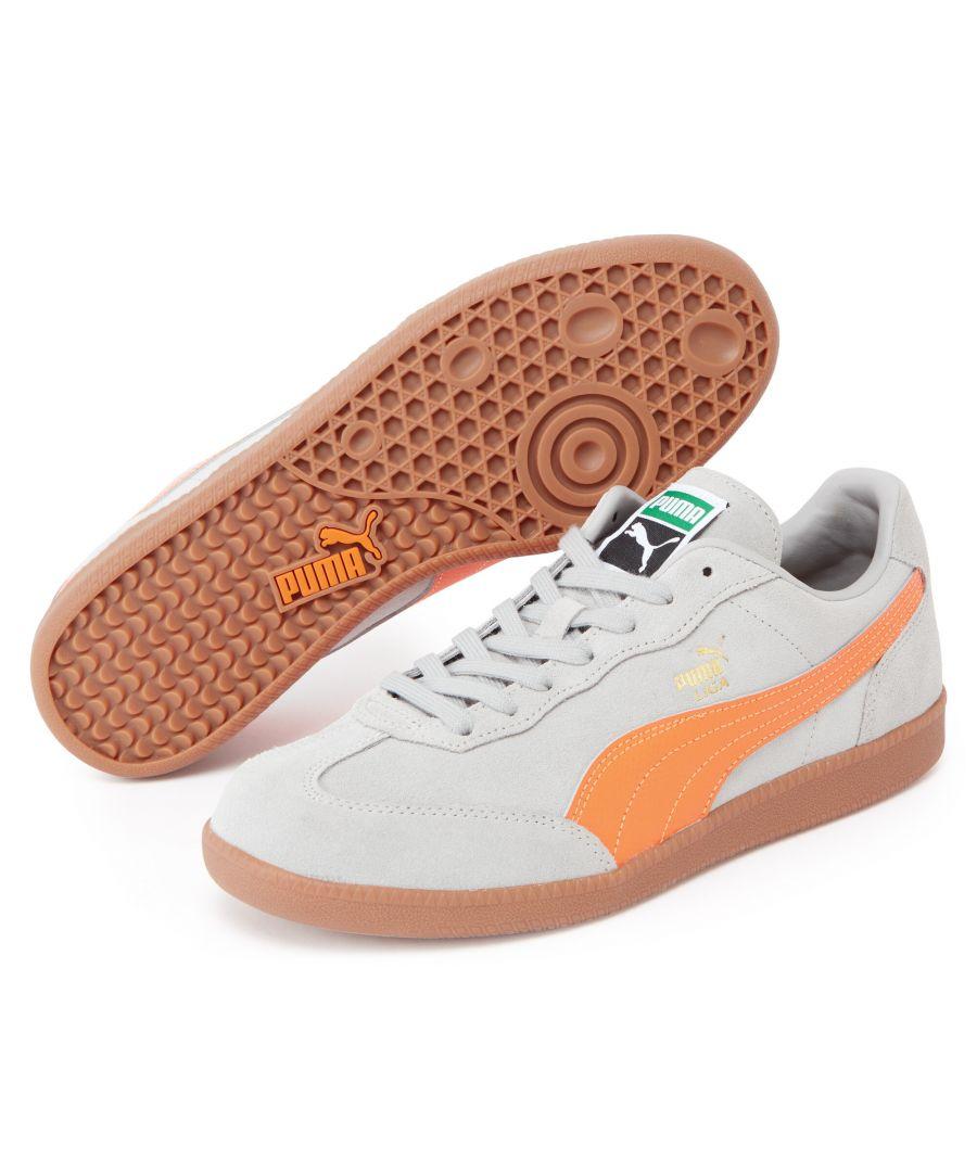 PUMA Liga Suede Trainers Sport Shoes in White | Lyst UK