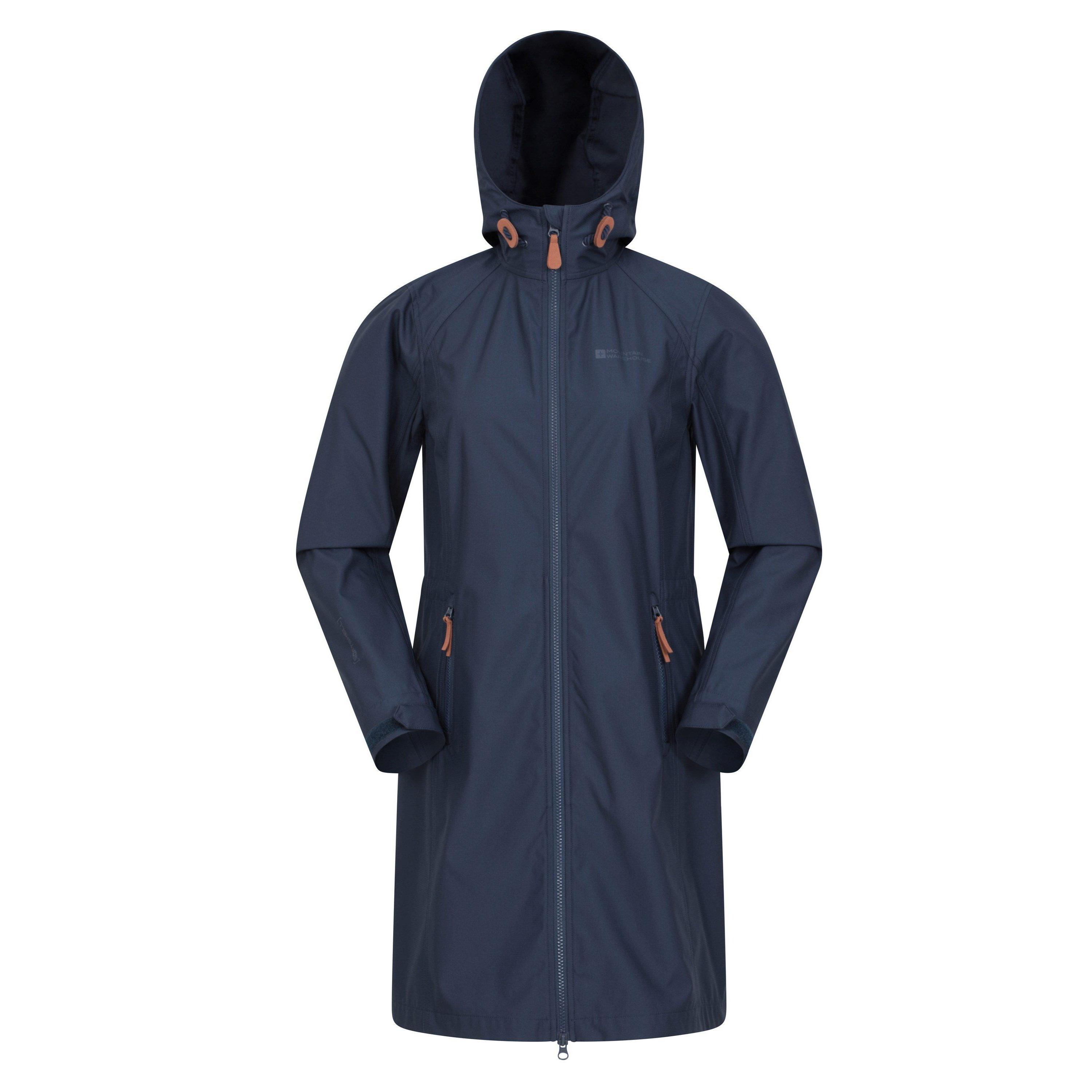 Mountain Warehouse Frosty Damen Softshell-Jacke (lang, Mit Kunstfell) – Wind- & Wasserabweisend, Atmungsaktiv, Für Outdoor & Alltag