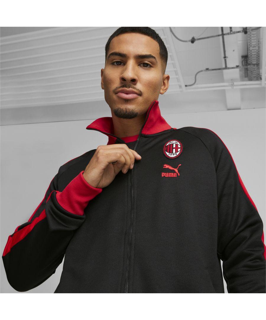 Puma AC MILAN JACKET - Training jacket - black/asphalt/black 