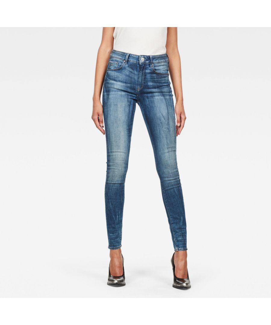 G-Star RAW 3301 High Waist Skinny Jeans Cotton in Blue | Lyst UK