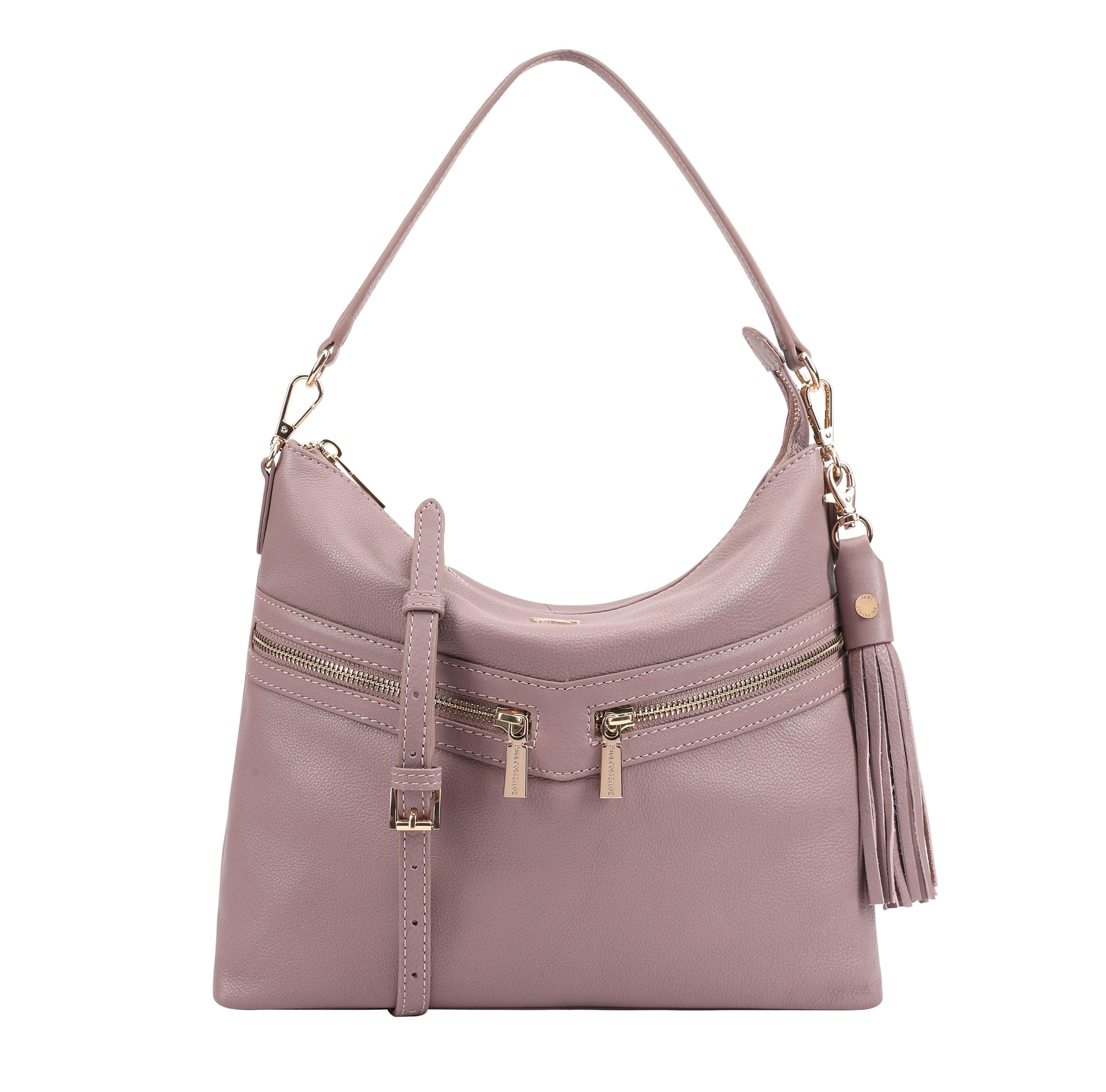 Paul Costelloe Azores Leather Multi Way Bag in Purple | Lyst UK