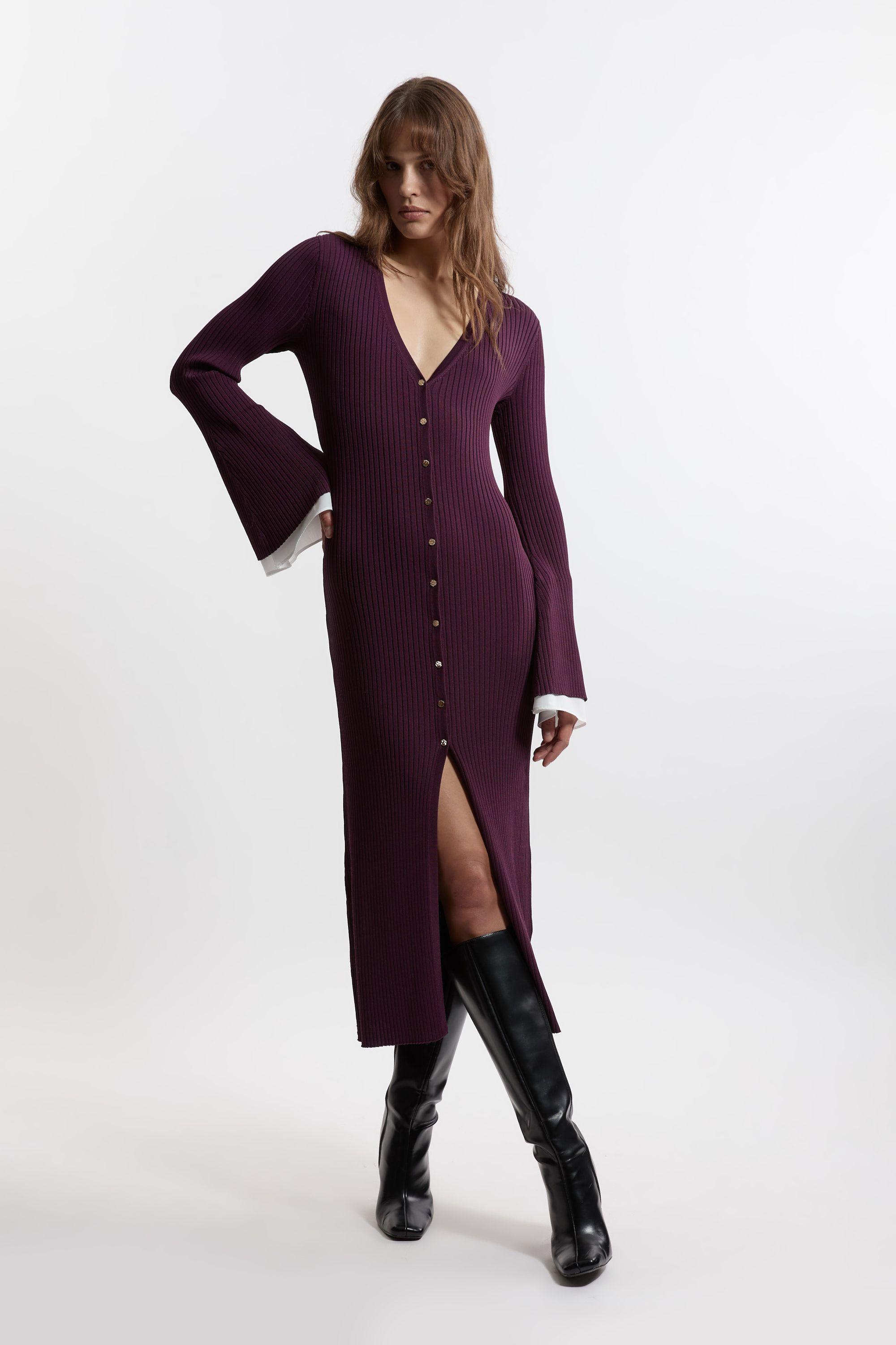 a line midi dress white Lingering Love One-Shoulder Twist Size medium measures 44.75 Color:Dark Mauve sequins homecoming Briannas Dressing, Caesar, Asiago