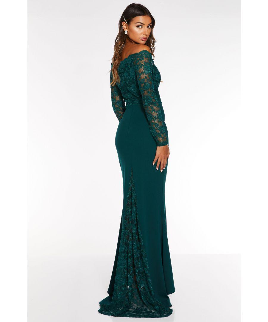 Quiz sequin bardot maxi dress sales