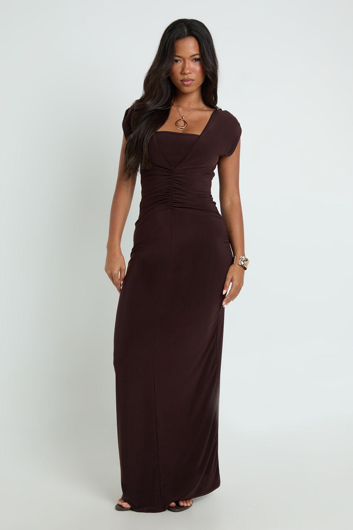 brown fancy dress RYLEE Formal Dress