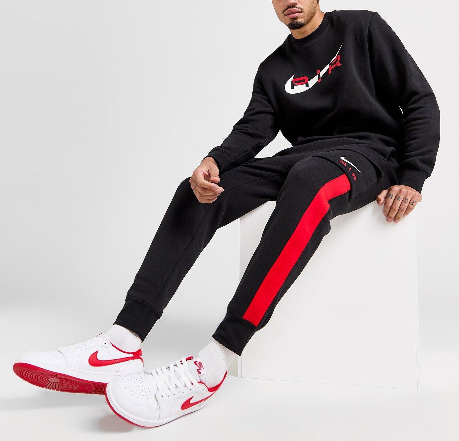 red nike air tracksuit