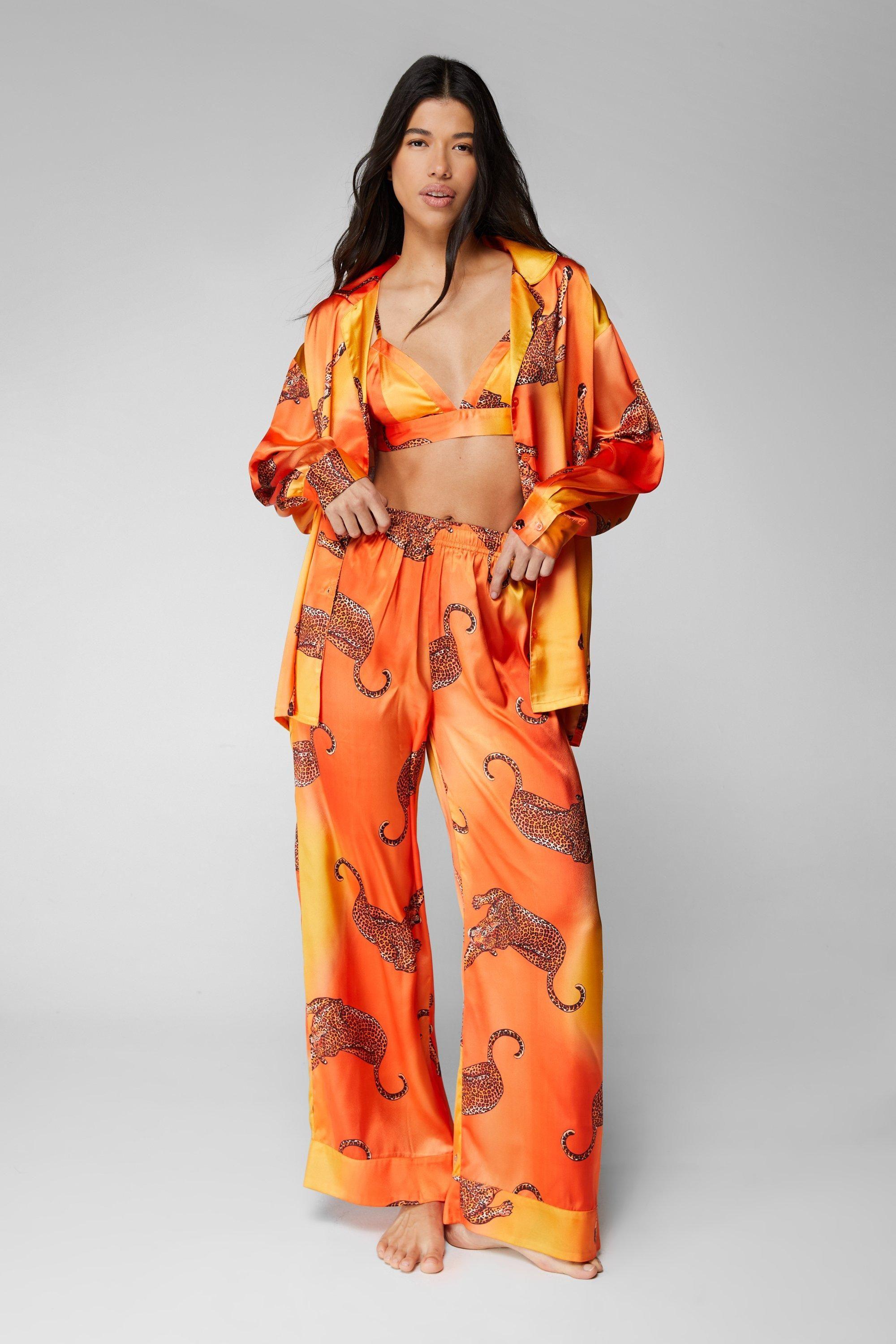 Burnt Orange Pyjamas - IDENTITY LINGERIE