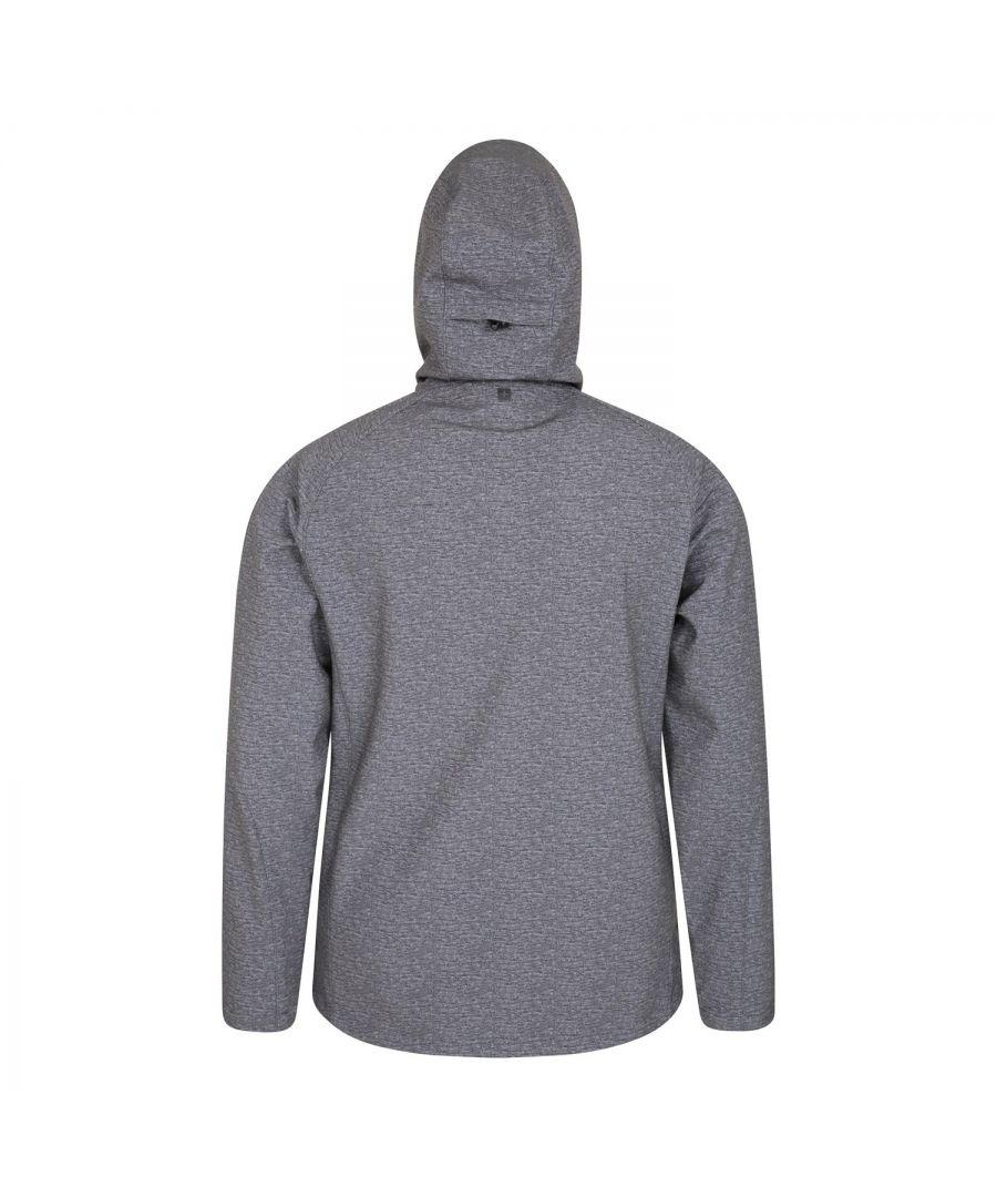 Exodus printed hotsell mens showerproof softshell