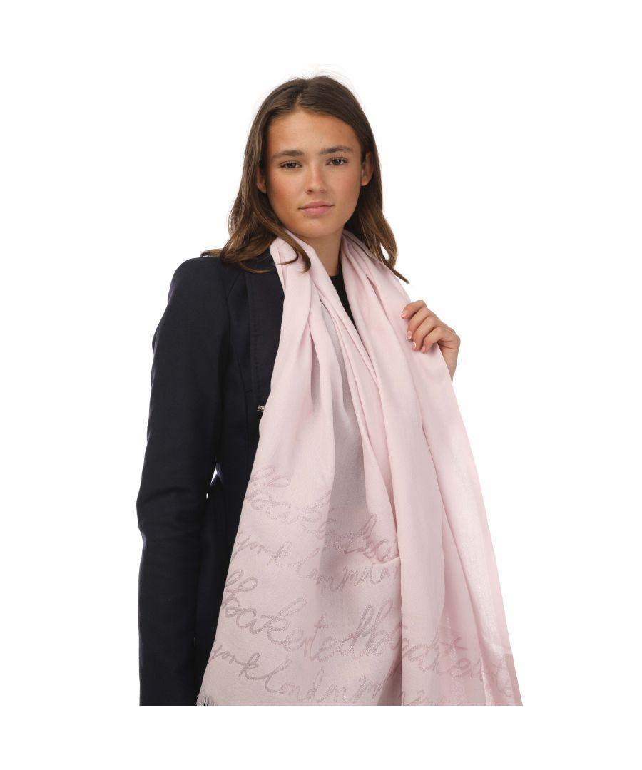 Ted Baker Accessories Teddiee Monogram Scarf in Pink Lyst UK