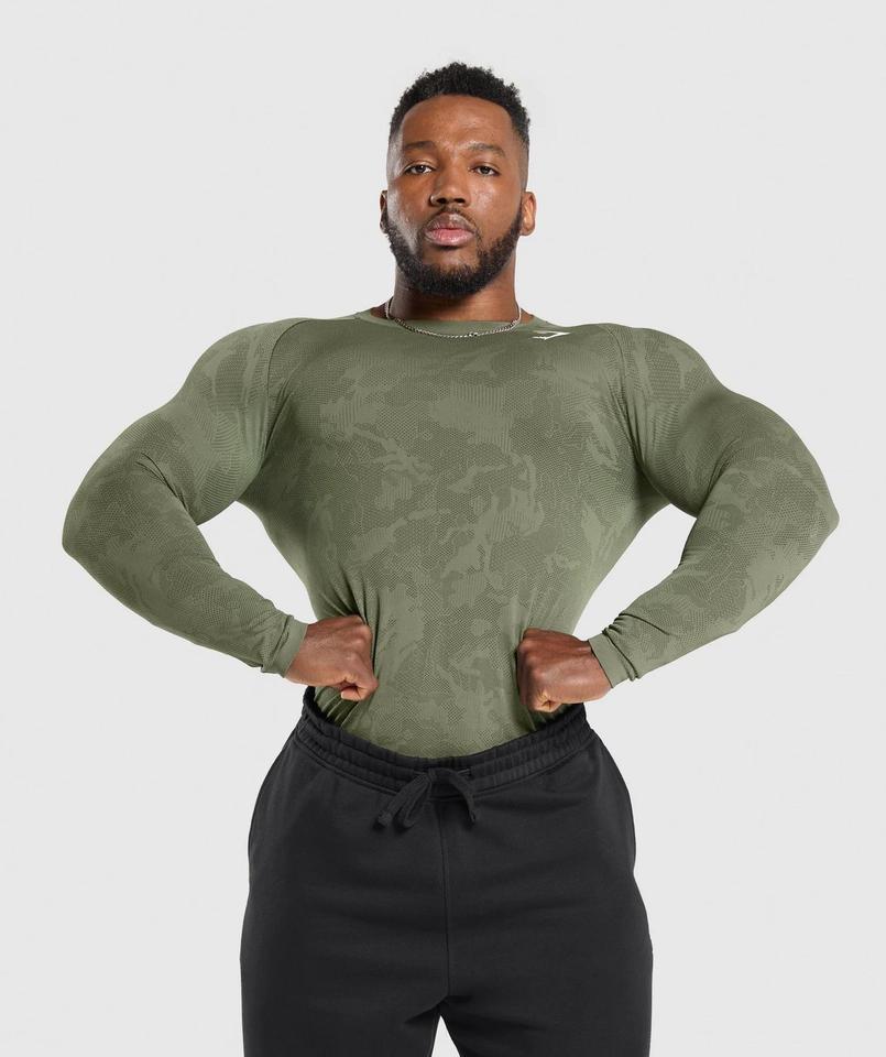 Gymshark Polo Long Sleeve Waffle Shirt Polo Shirt Button Up