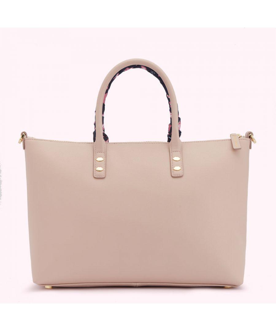 Lulu Guinness Pebble Leather Scarf Frances Tote Bag in Pink Lyst UK