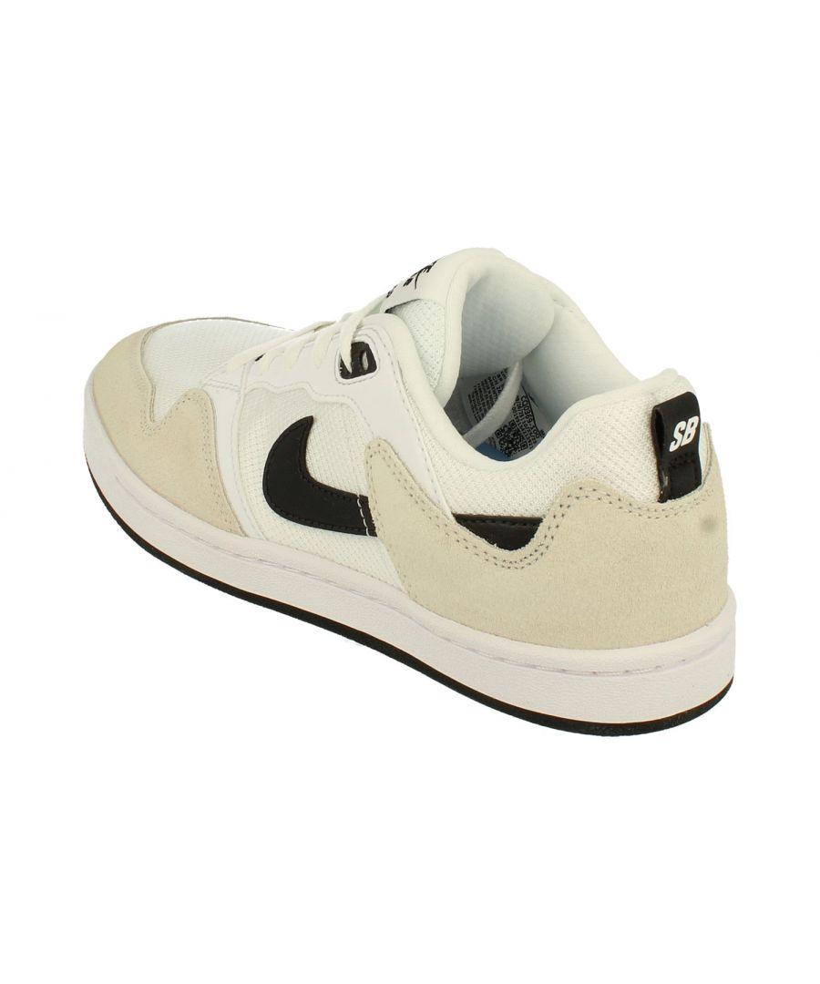 nike sb alleyoop trainers in white and pink