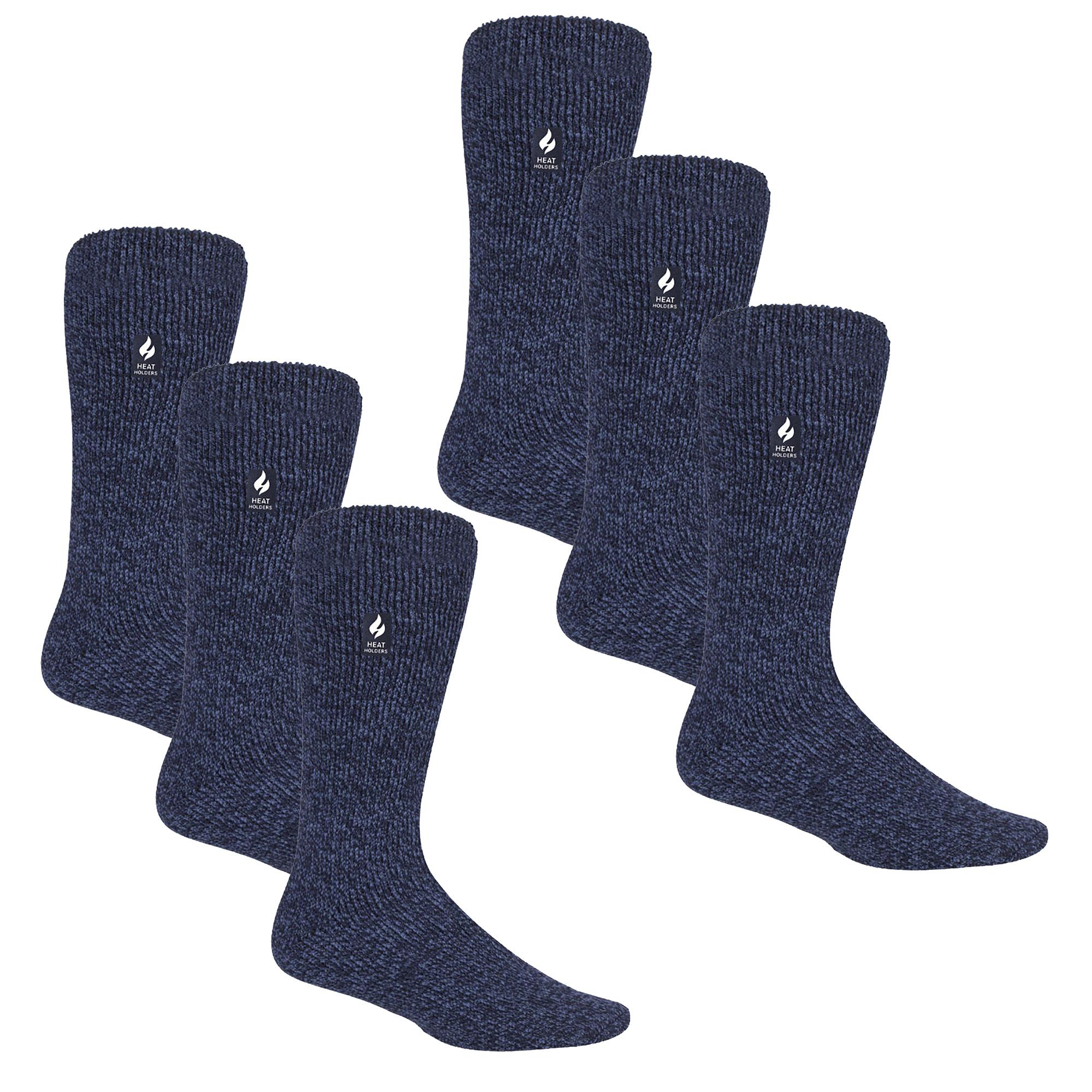 HEAT HOLDERS Ultra Lite - 4 paar multipack heren thermische sokken | Ultra dunne warme sokken voor kledingsokken in de winter, houtskool, 40-45 EU