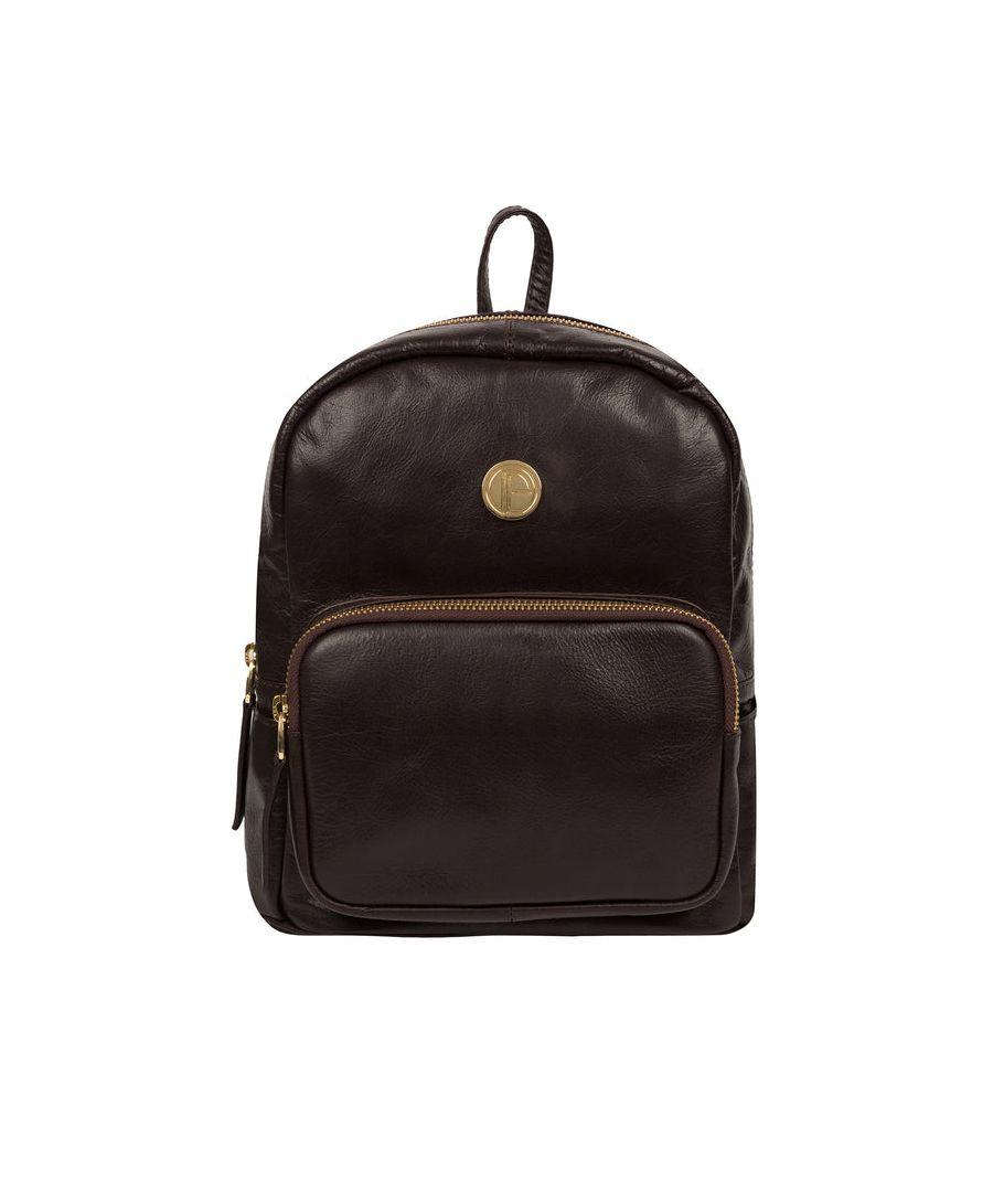 pure luxuries Dark Brown cora Dark Brown Leather Backpack