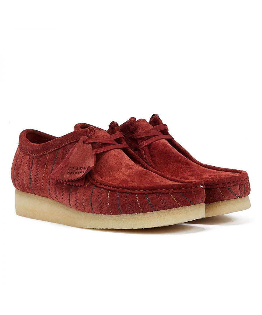 Clarks red laces sale
