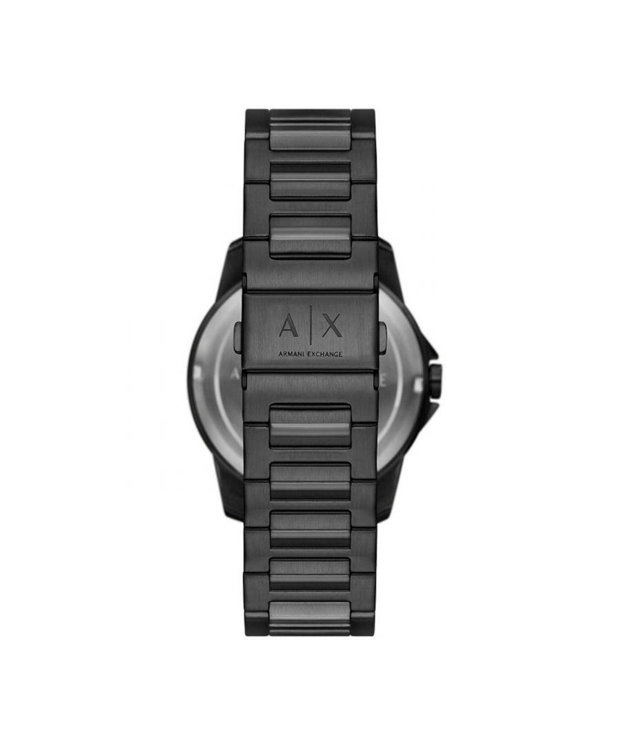 Armani Exchange Banks Black Watch Ax1738 Stainless Steel for Men | Lyst UK