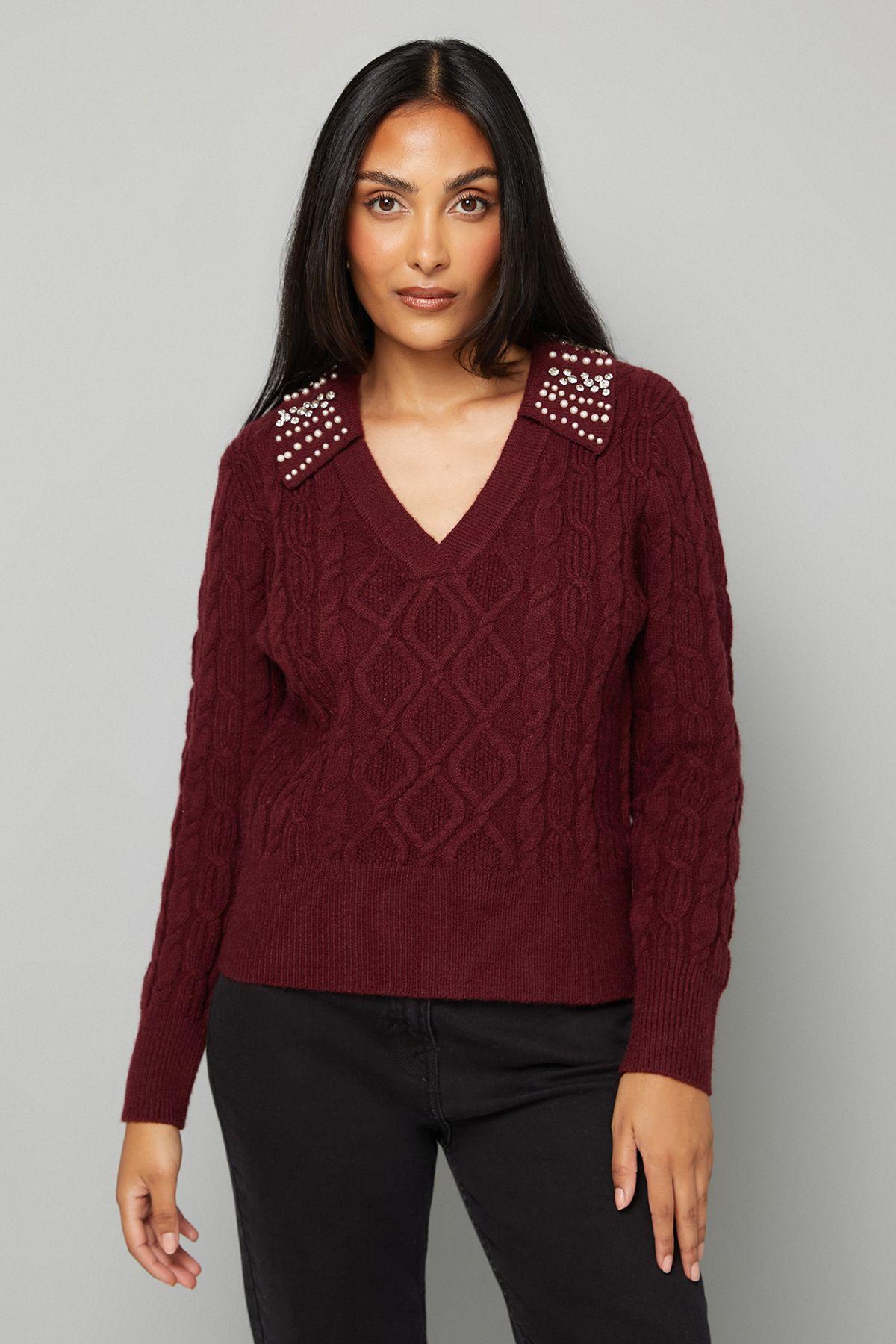 Wallis Beaded Knitwear Wallis Jumpers For Women Online Sale Up To
