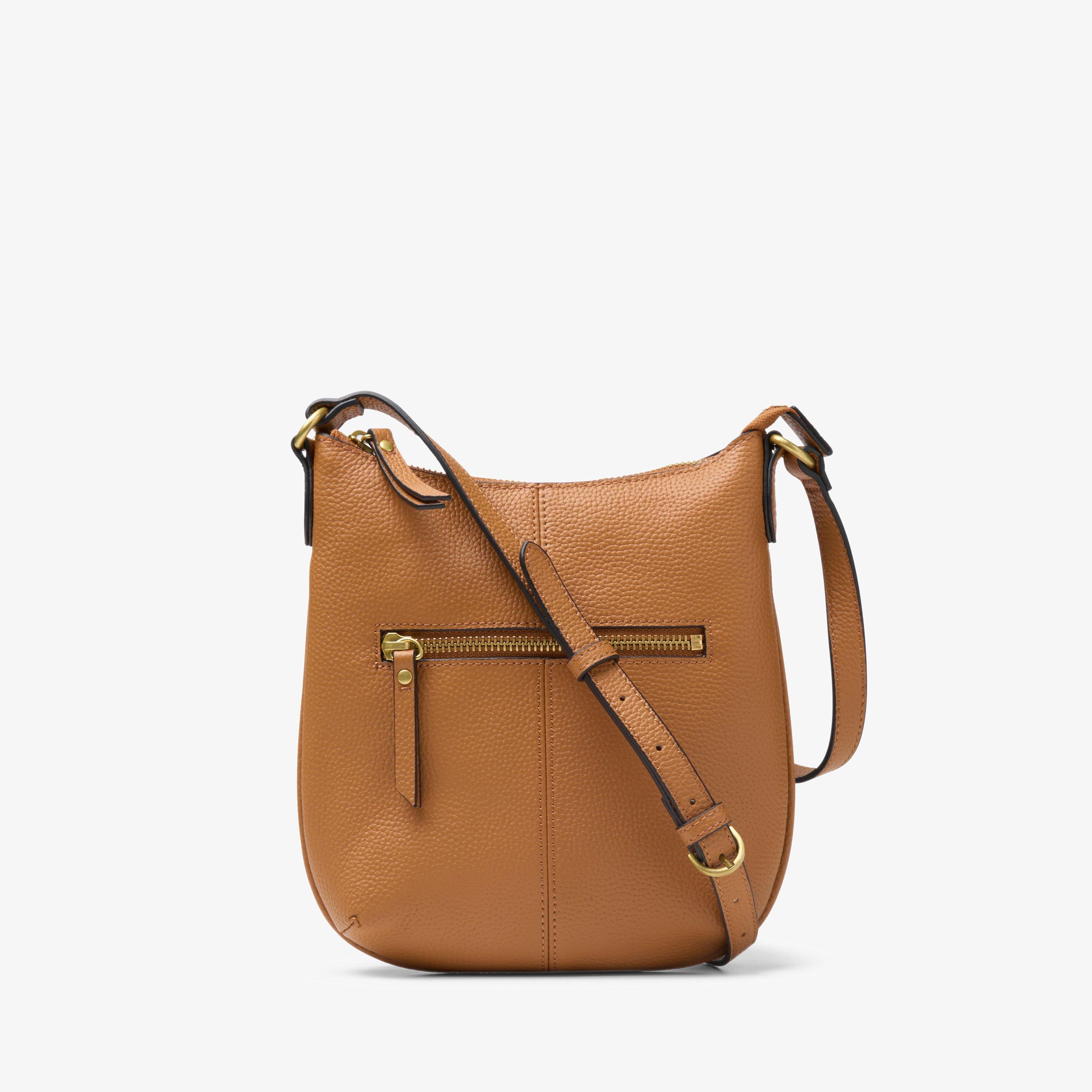 clarks raina lea bag Clarks Raina Cross Tan Leather Bags in Brown