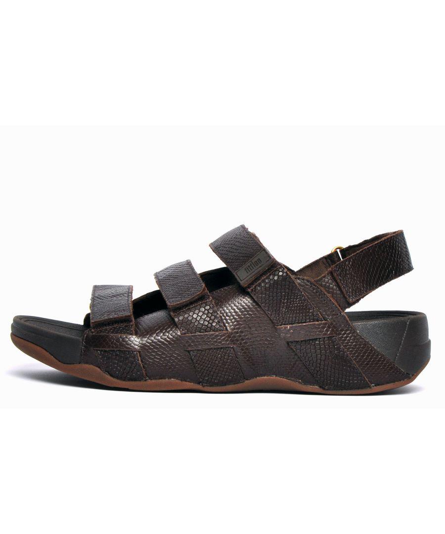 Fitflop Ethan Leather Sandals in Black for Men Lyst UK