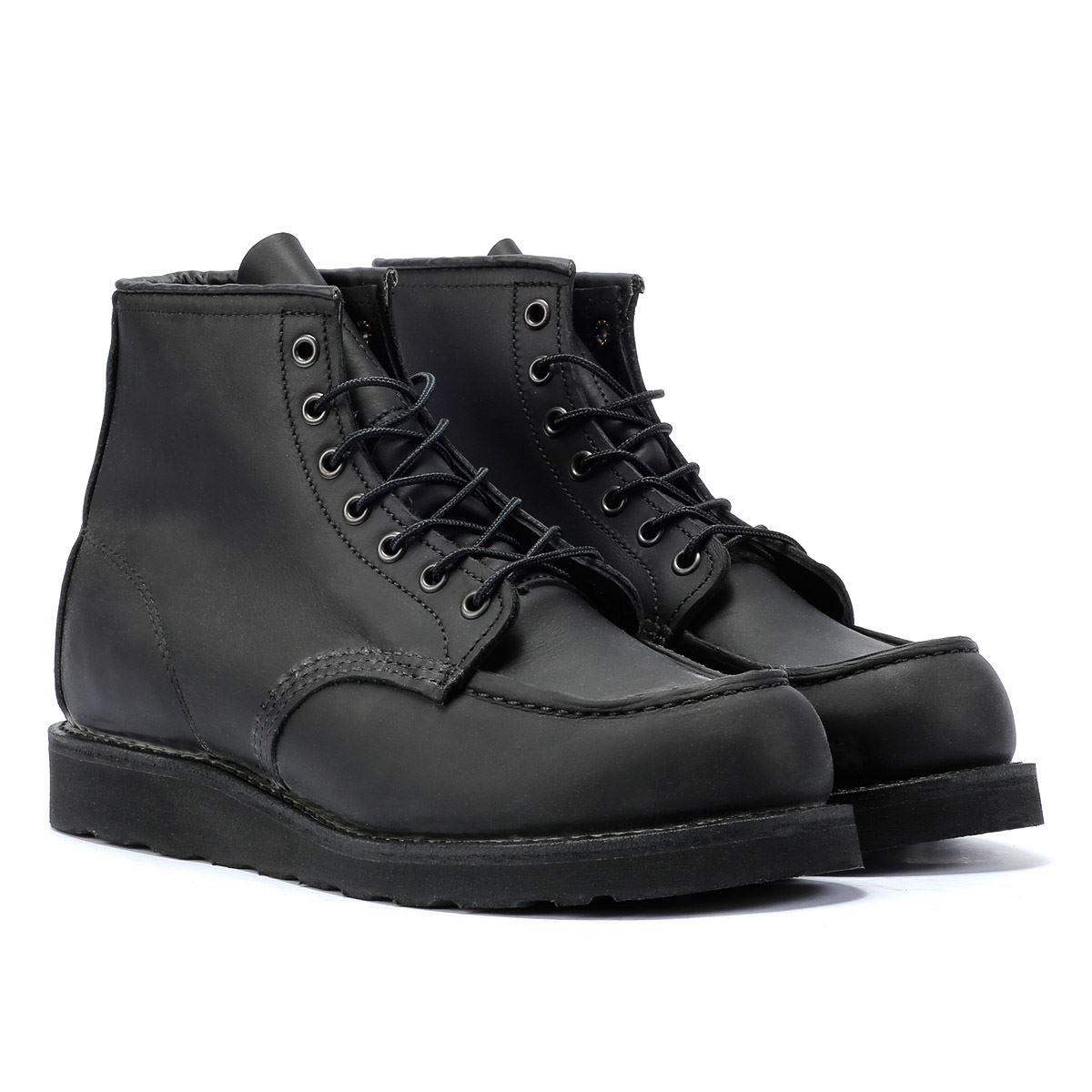 Red Wing Wing Shoes 6 Inch Moc Classic Leather Boots in Black for Men Lyst UK